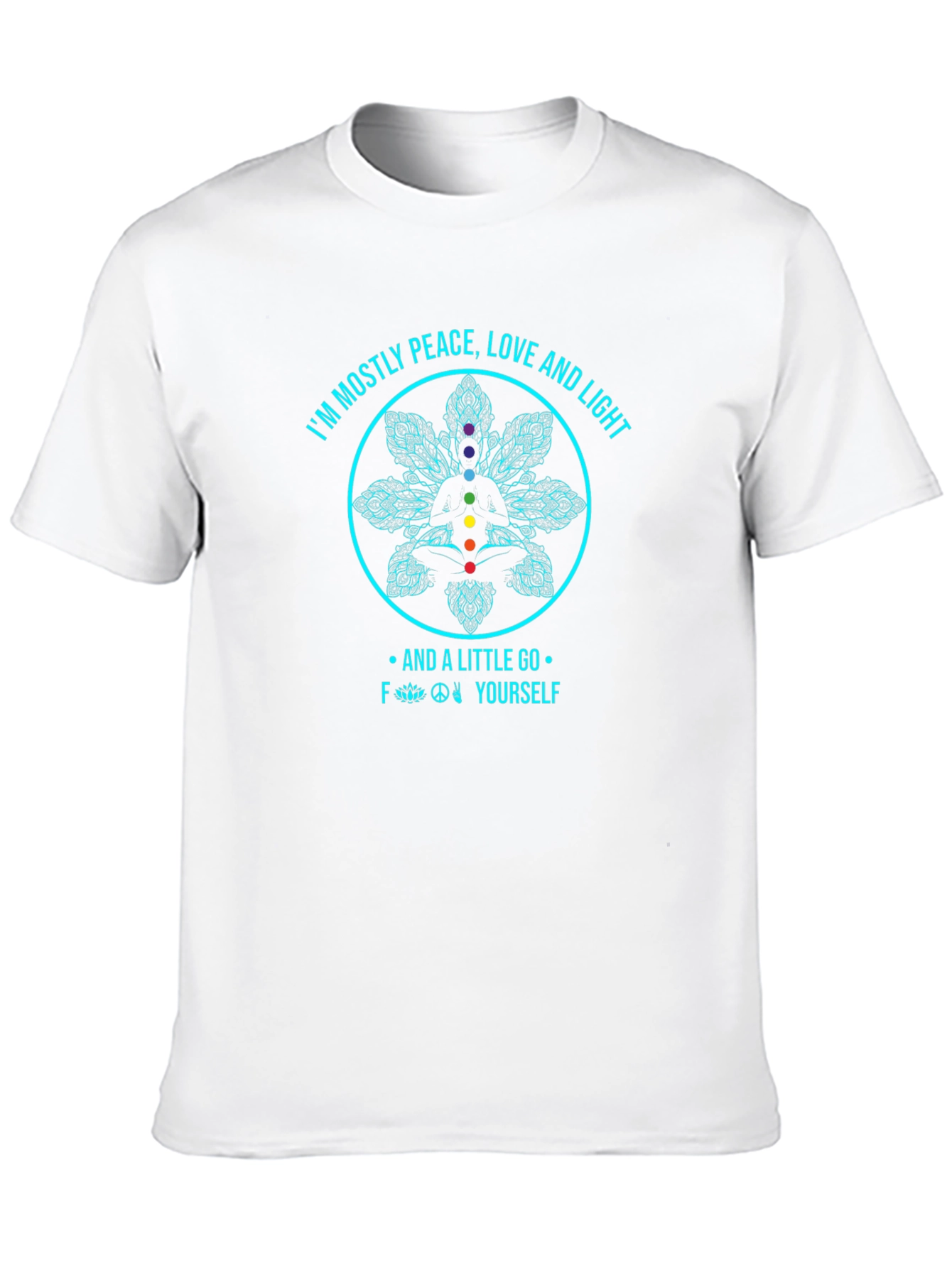 Peace Love & Light T-Shirt - Yoga Meditation Tee