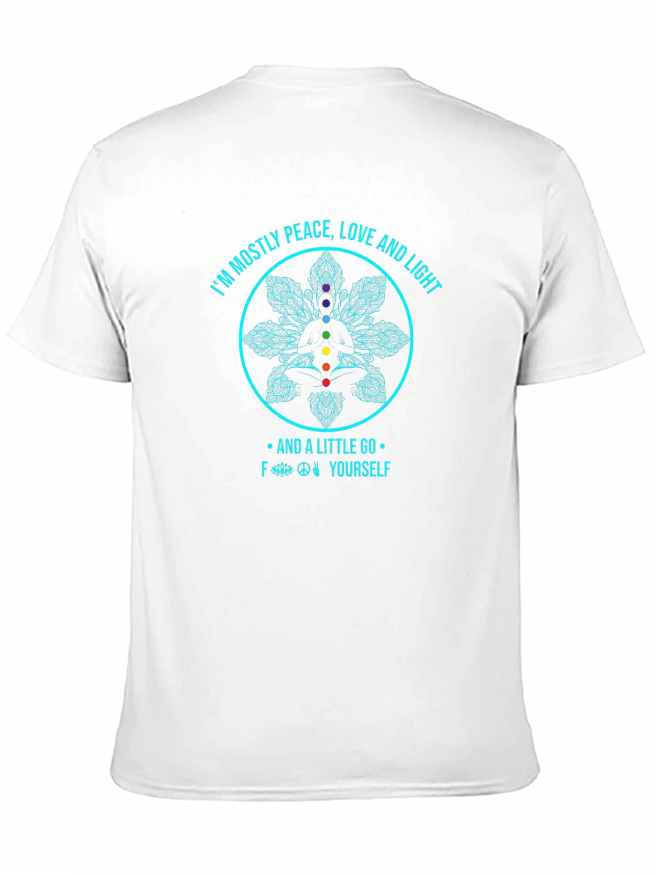 Peace Love & Light T-Shirt - Yoga Meditation Tee