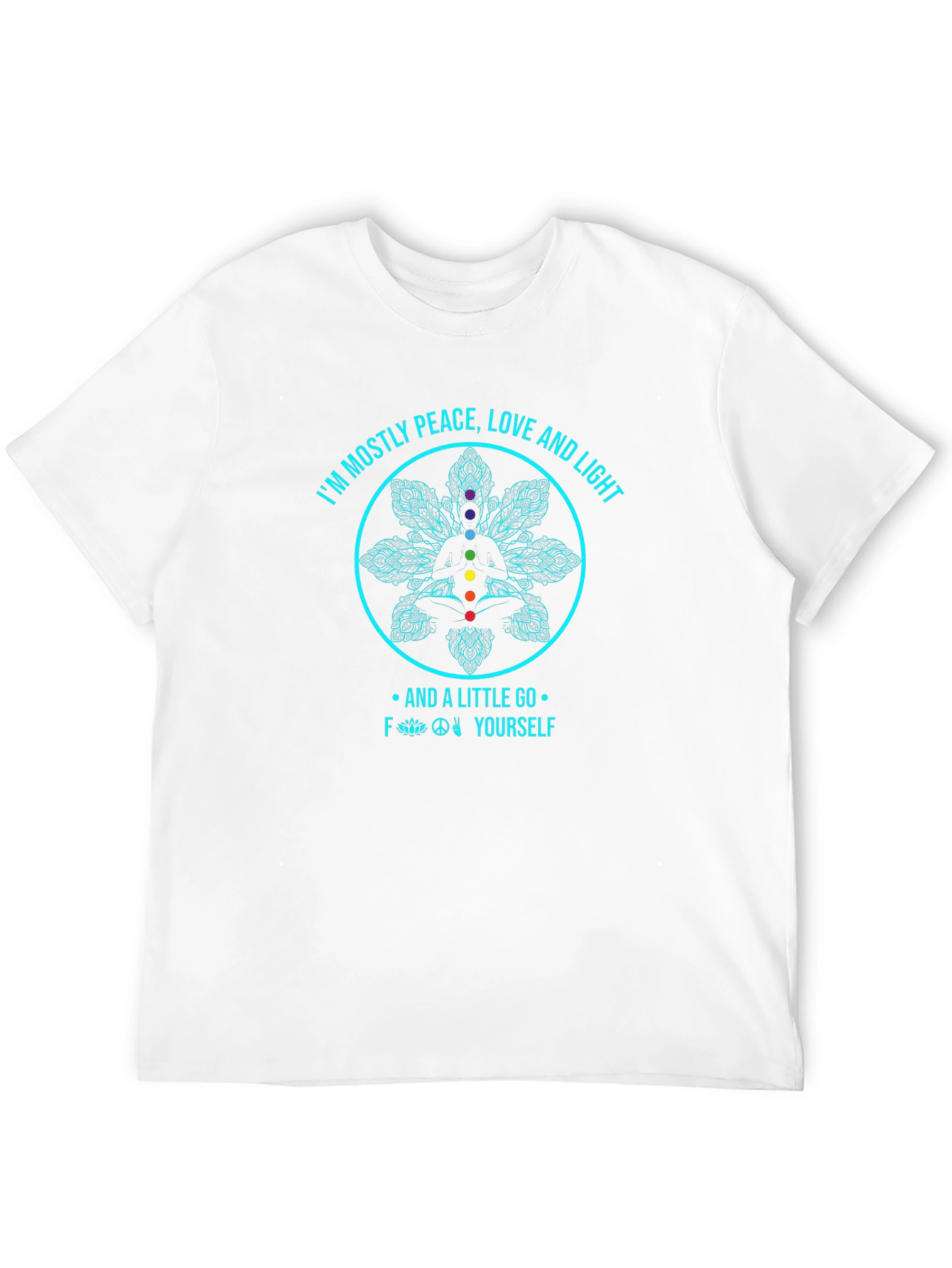 Peace Love & Light T-Shirt - Yoga Meditation Tee
