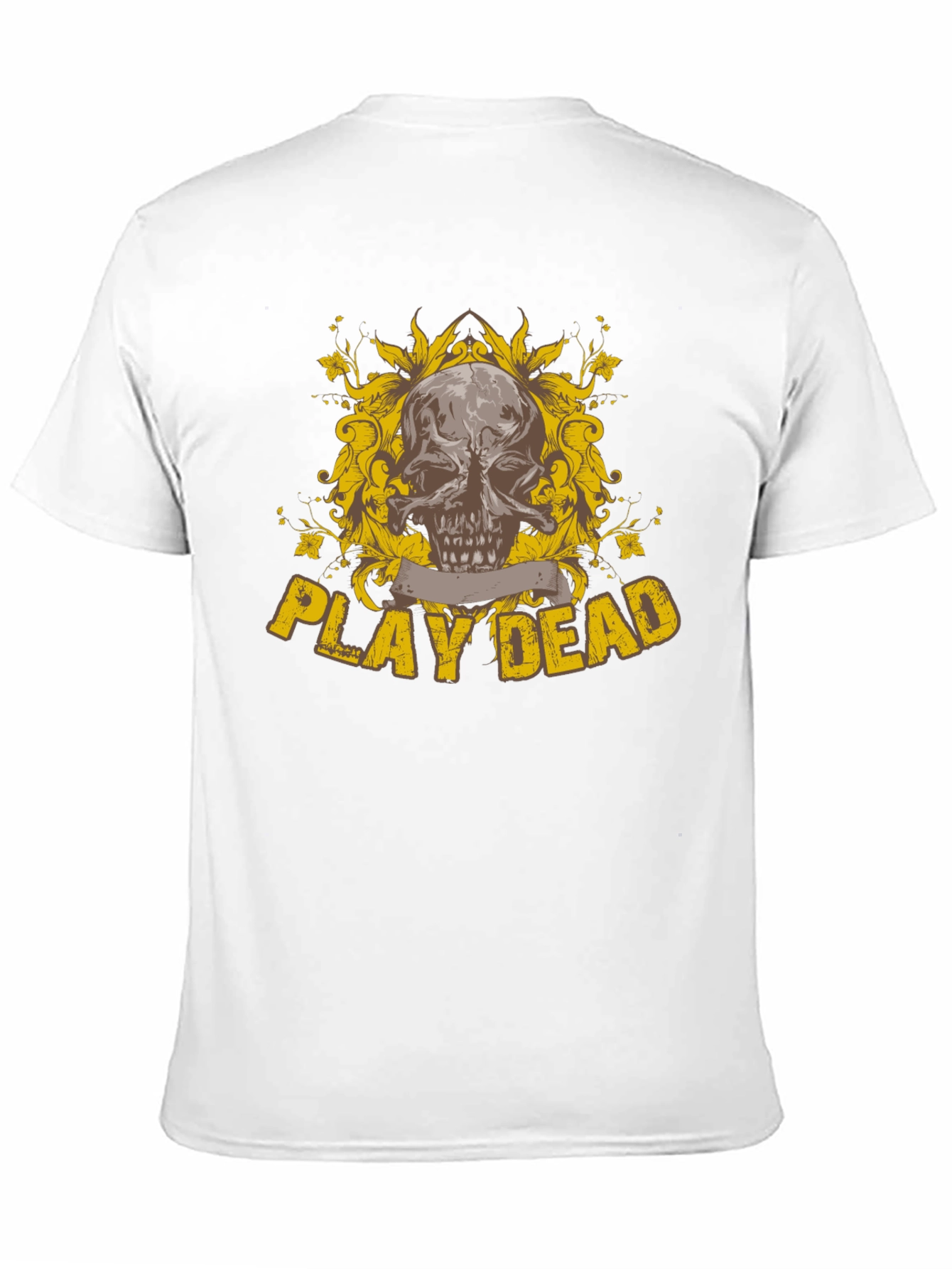 Play Dead Skull Graphic Black T-Shirt