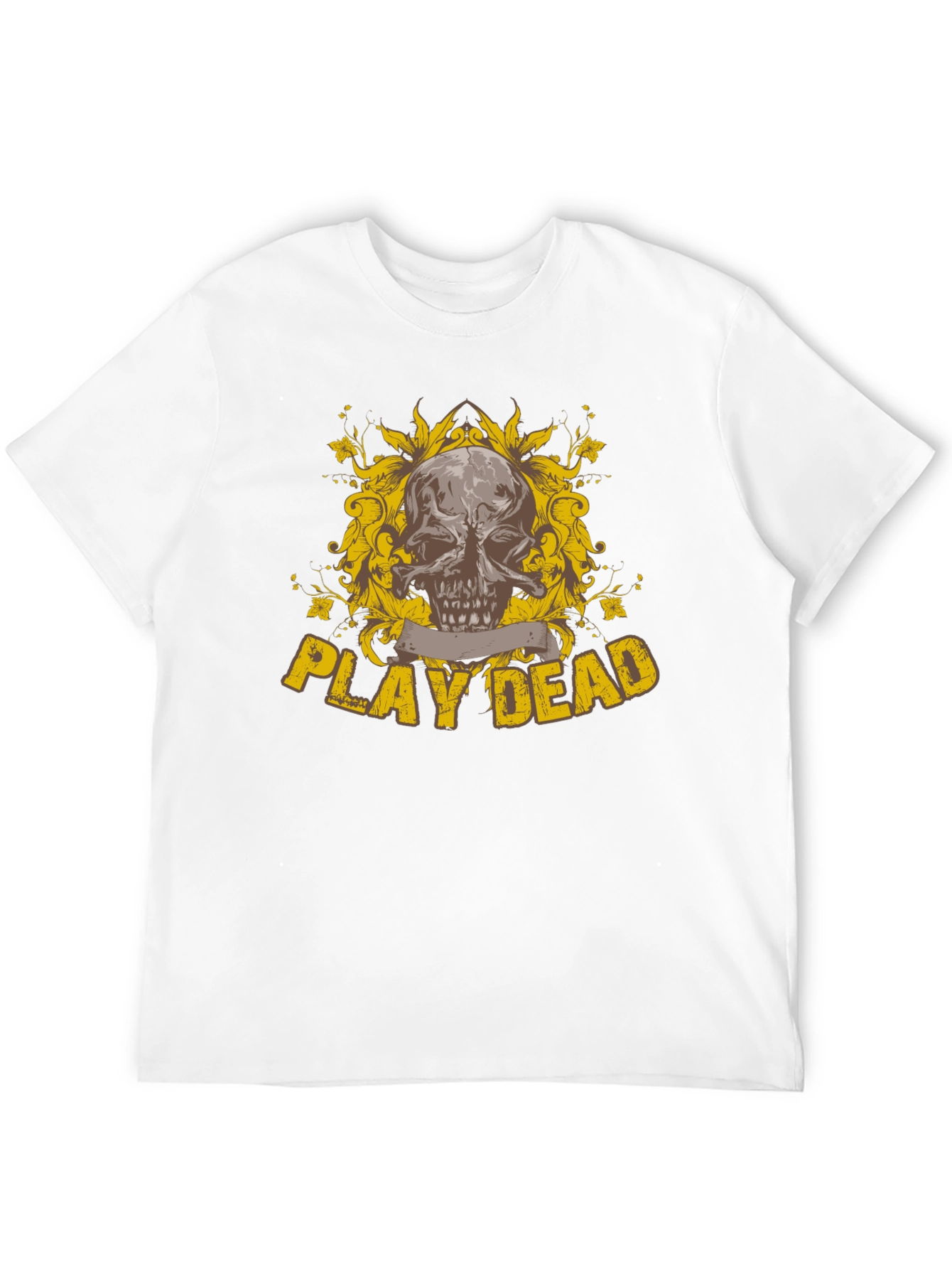 Play Dead Skull Graphic Black T-Shirt