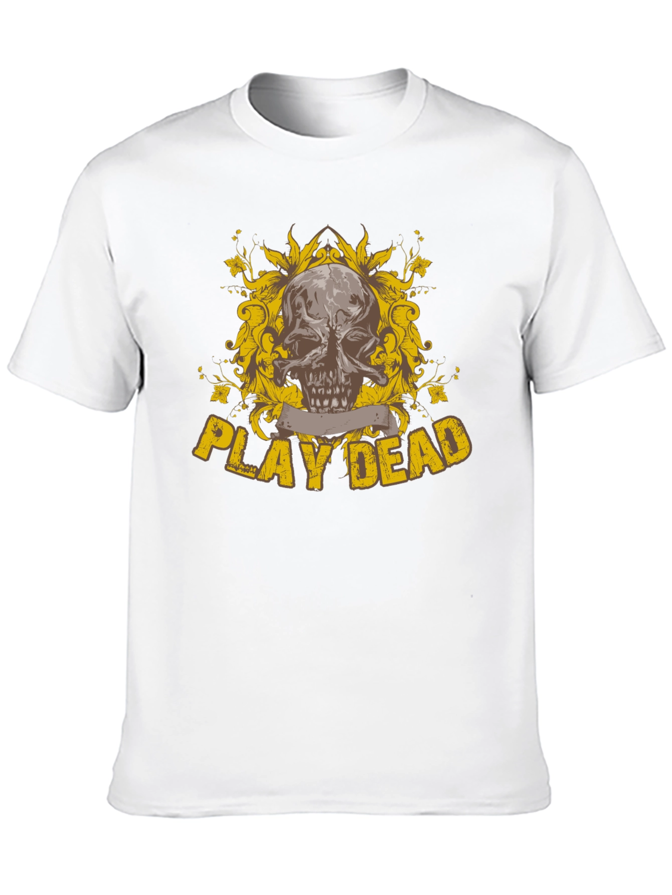 Play Dead Skull Graphic Black T-Shirt