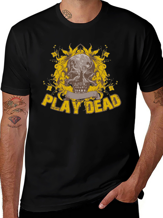 Play Dead Skull Graphic Black T-Shirt