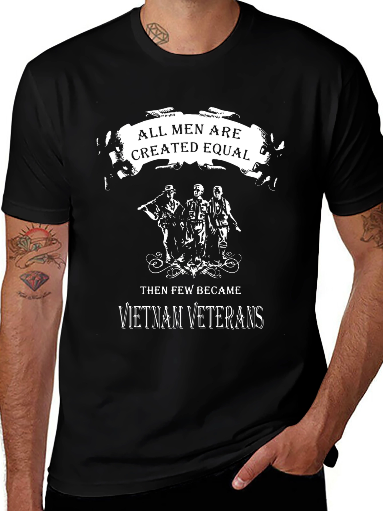 Vietnam Veteran T-Shirt: All Men are Created Equal