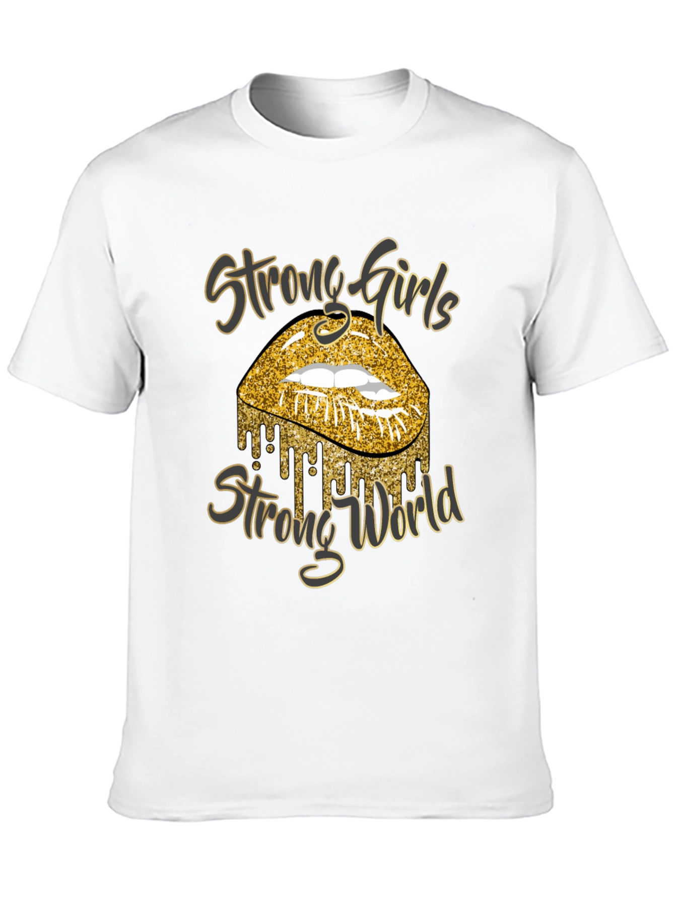 Strong Girls Strong World Graphic T-Shirt