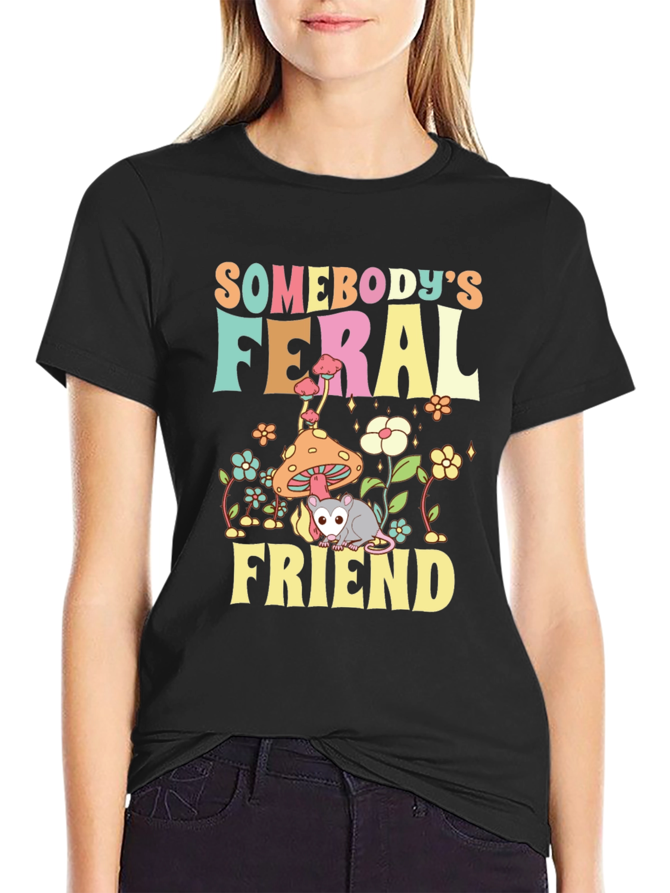 Feral Friend Graphic T-Shirt