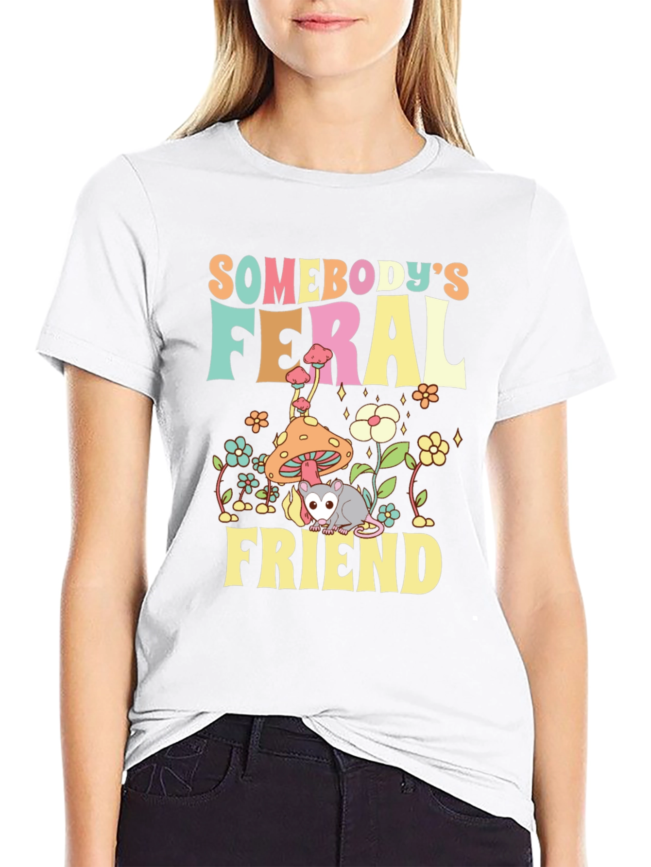 Feral Friend Graphic T-Shirt