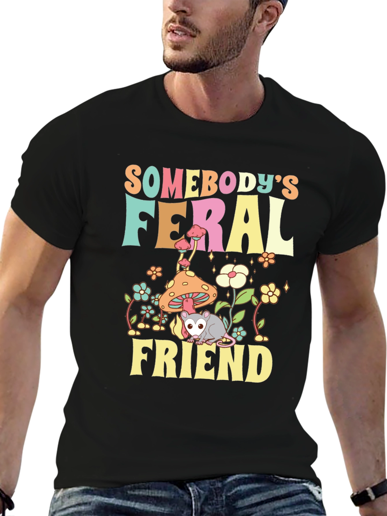 Feral Friend Graphic T-Shirt