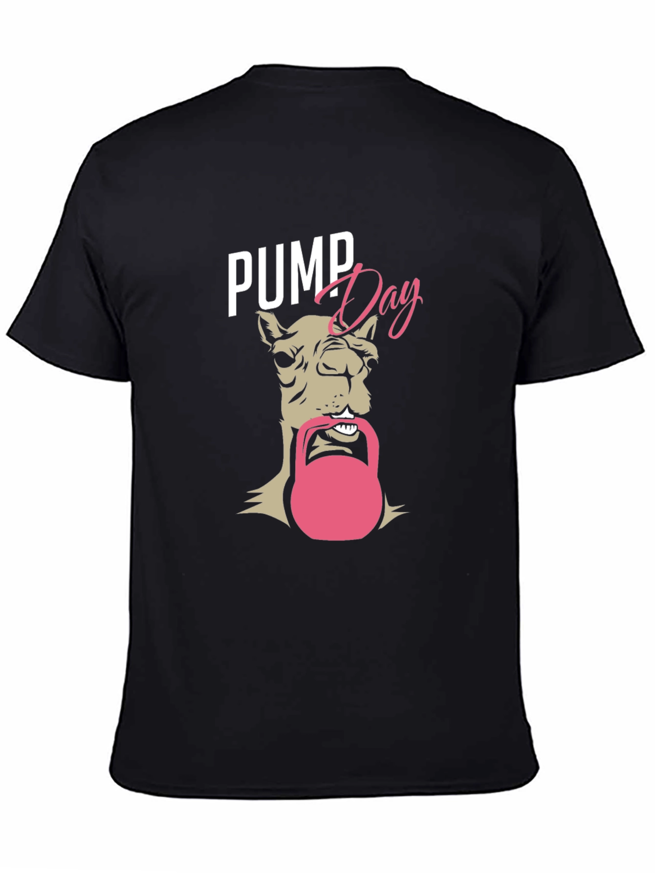 Pump Day Camel T-Shirt - Gym Workout Apparel