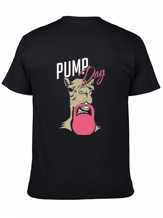 Pump Day Camel T-Shirt - Gym Workout Apparel
