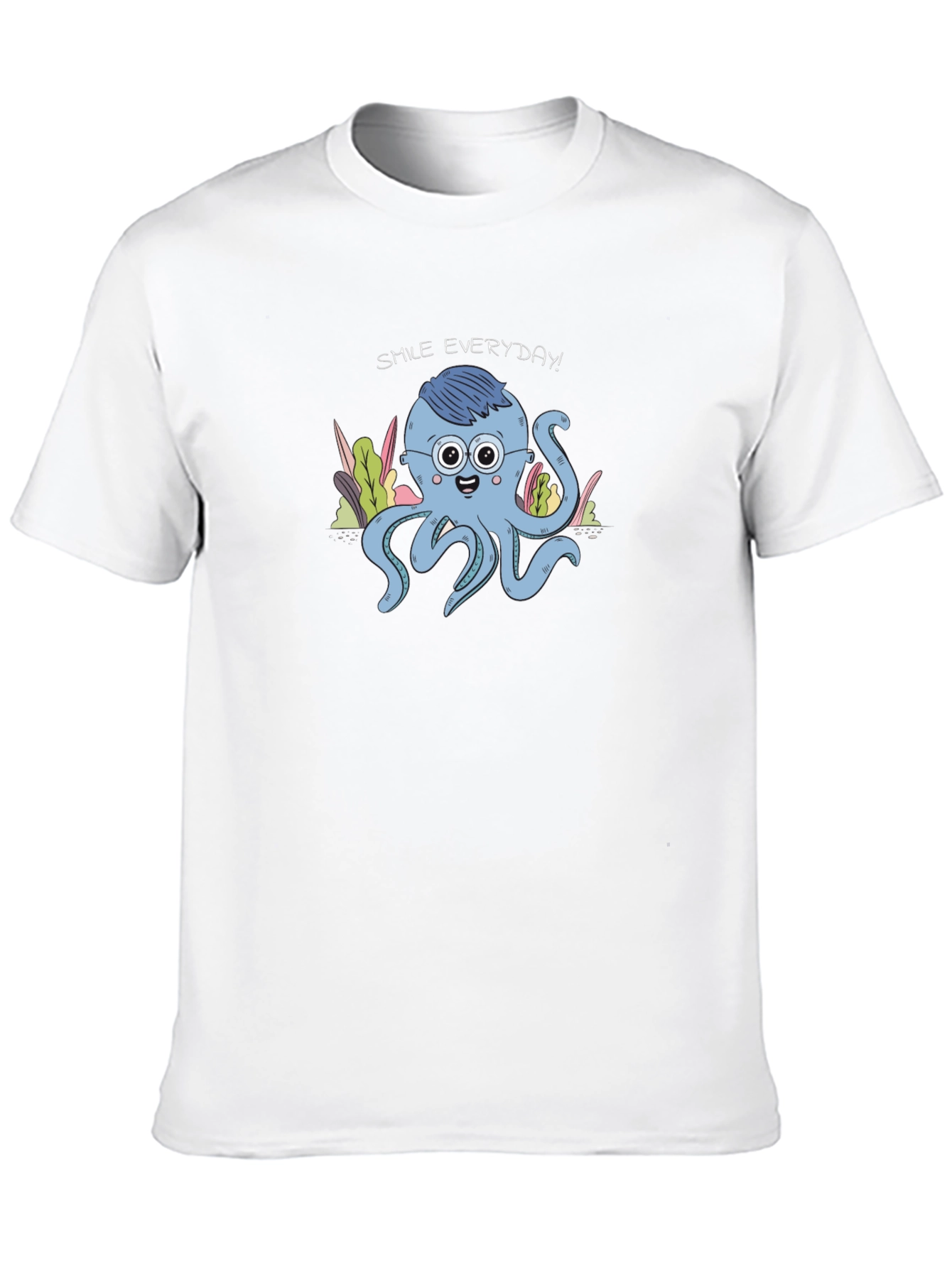 Smile Everyday Octopus Graphic Tee - Unisex