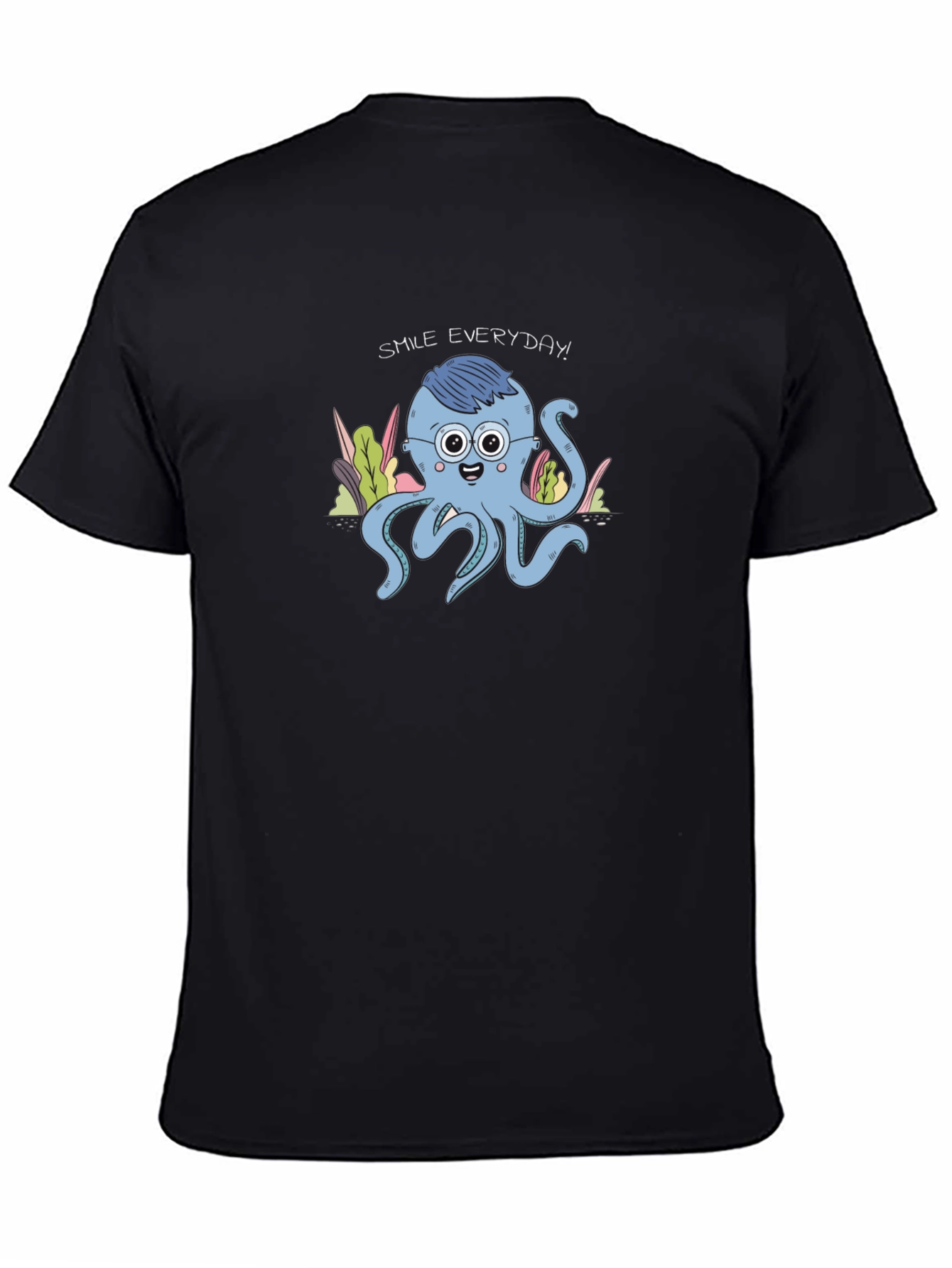 Smile Everyday Octopus Graphic Tee - Unisex