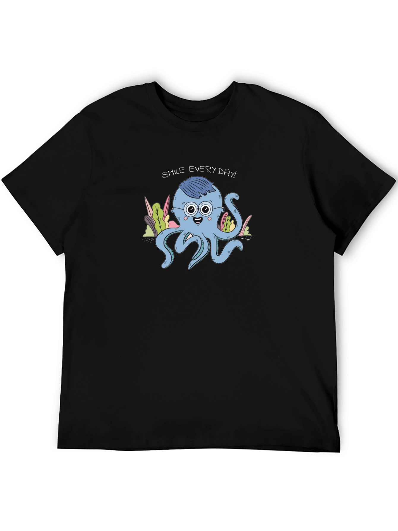 Smile Everyday Octopus Graphic Tee - Unisex
