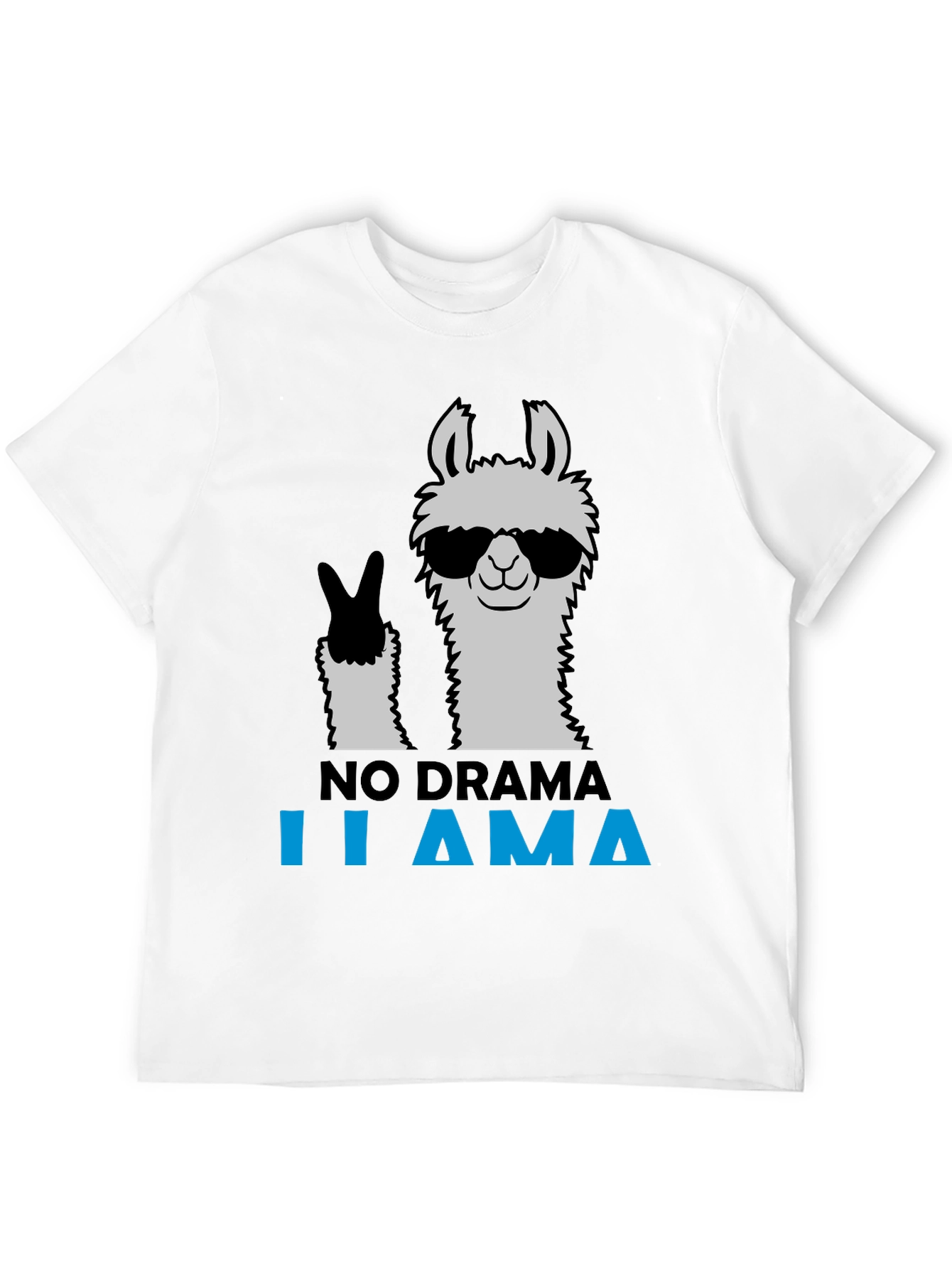 No Drama Llama Graphic Tee - Cool & Casual