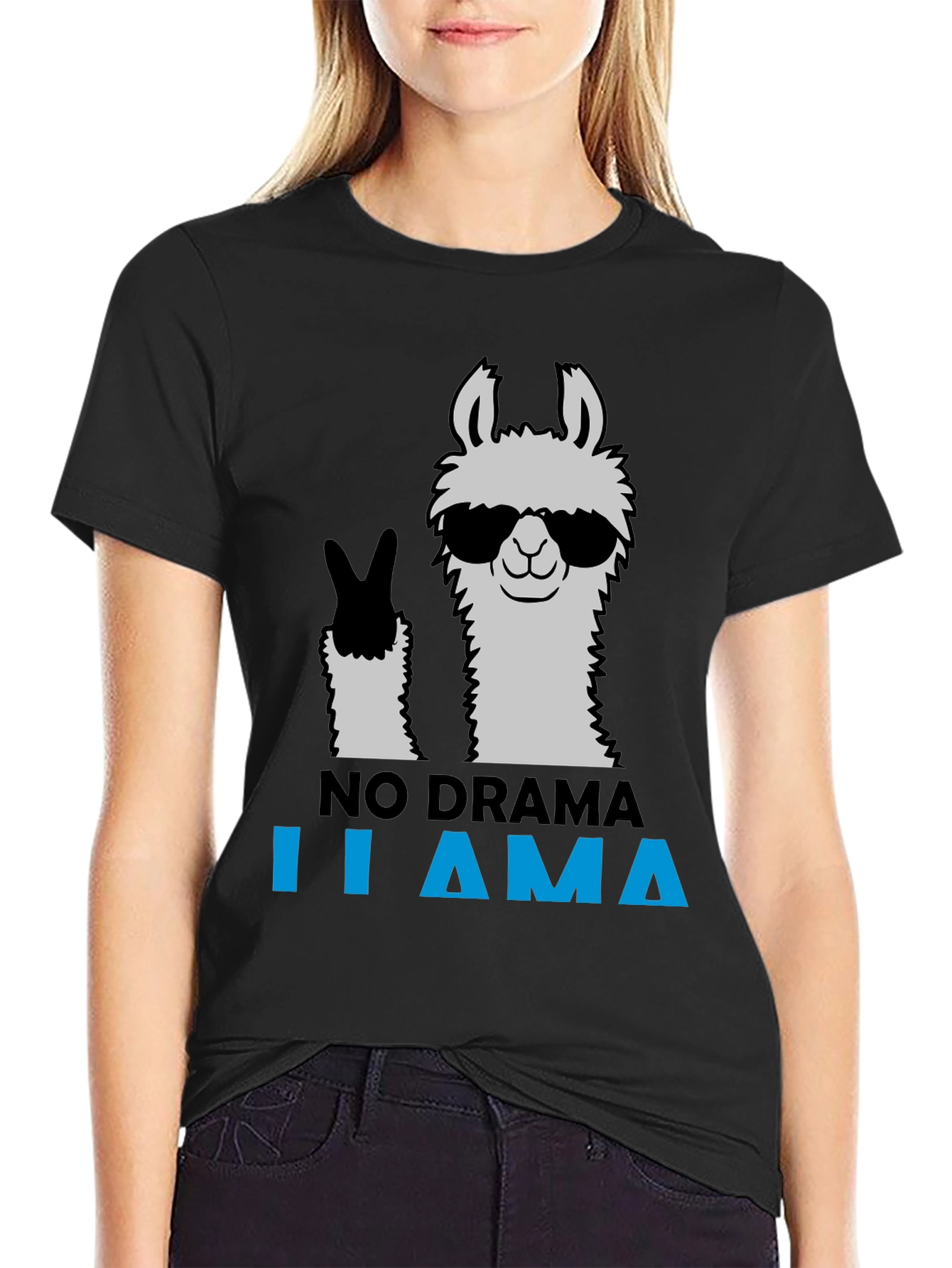 No Drama Llama Graphic Tee - Cool & Casual