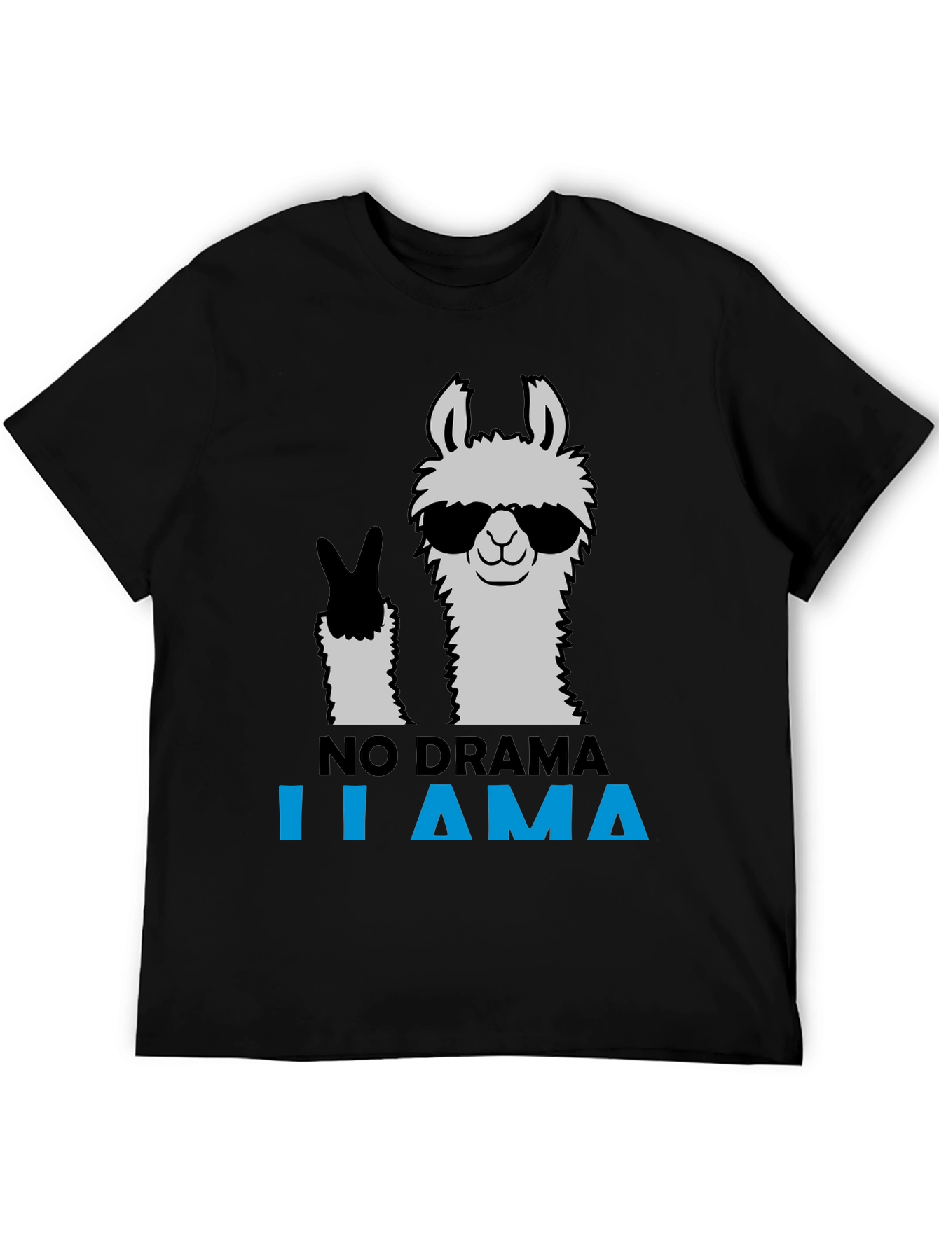 No Drama Llama Graphic Tee - Cool & Casual