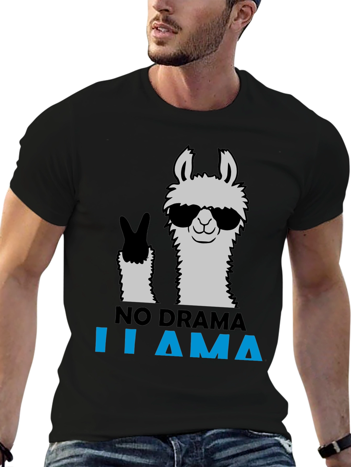 No Drama Llama Graphic Tee - Cool & Casual