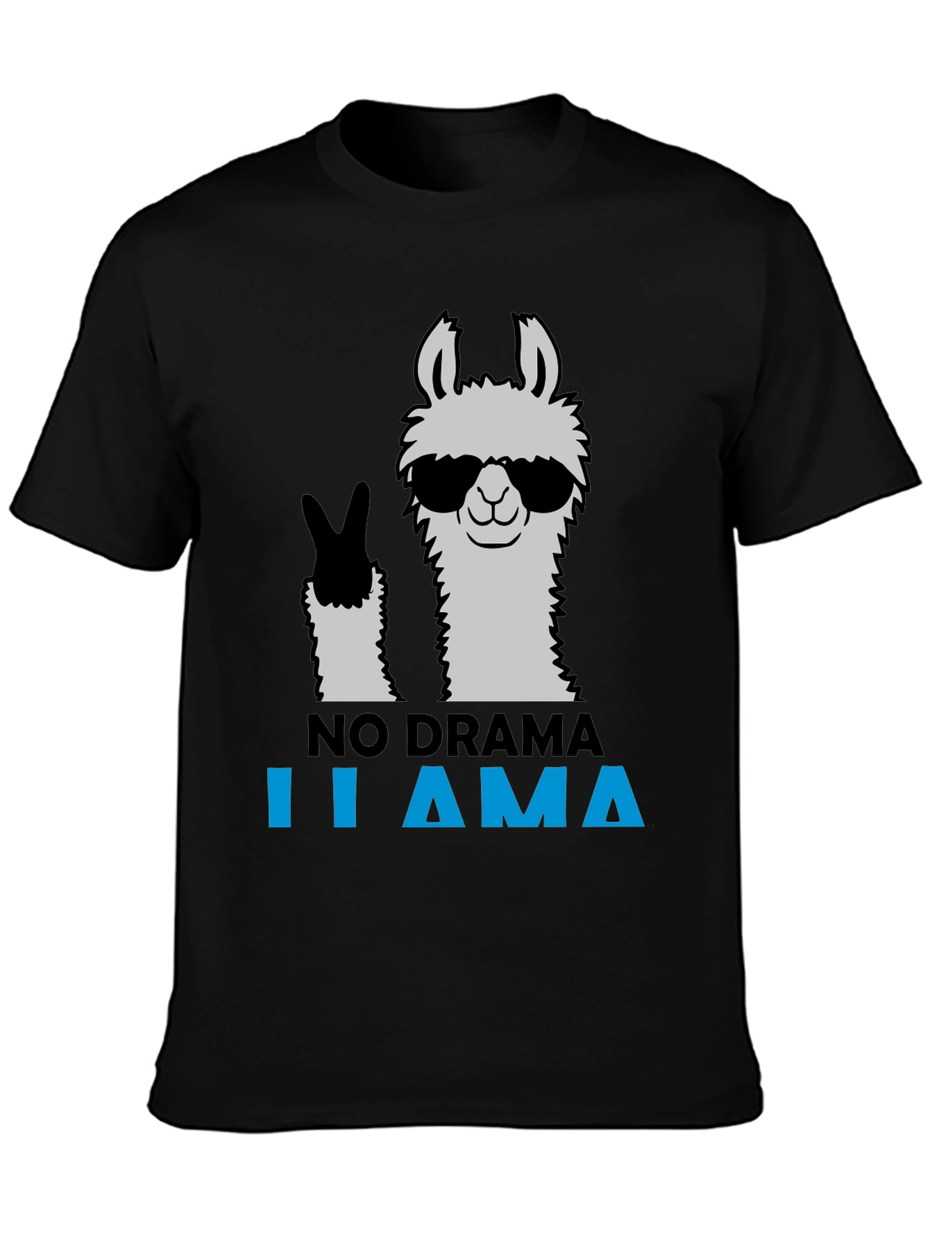 No Drama Llama Graphic Tee - Cool & Casual