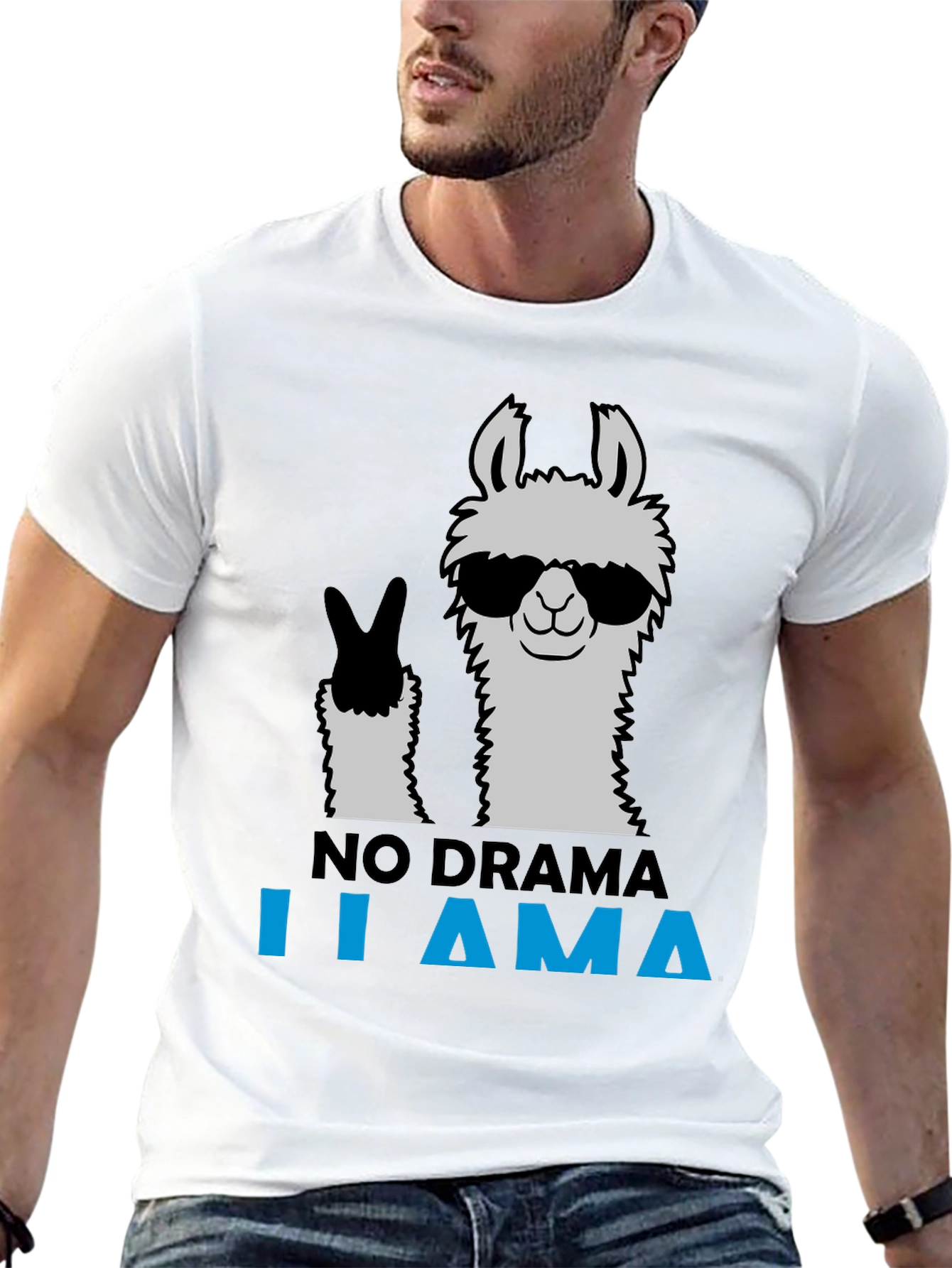 No Drama Llama Graphic Tee - Cool & Casual