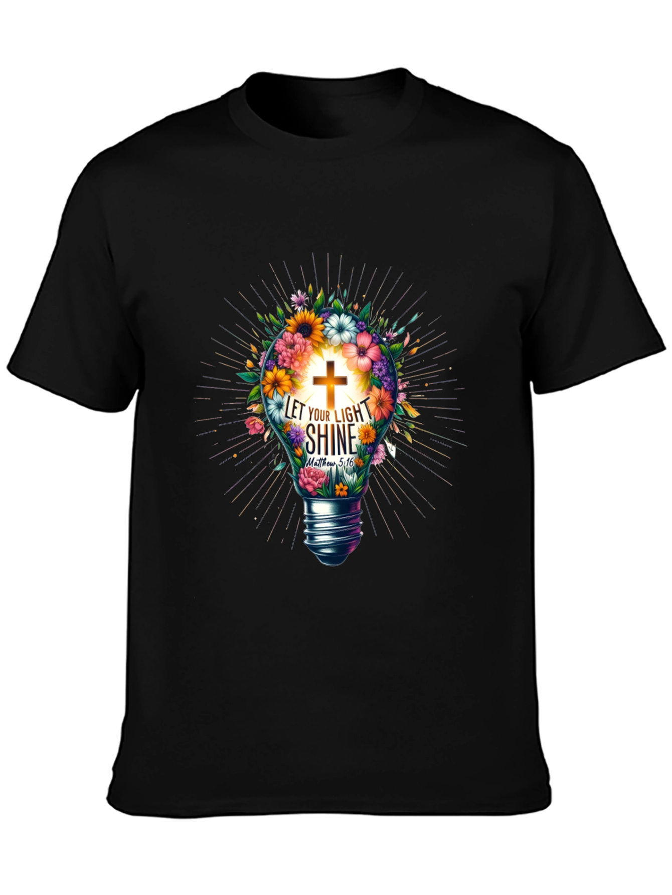 Faith Bloom Tee - Let Your Light Shine T-Shirt