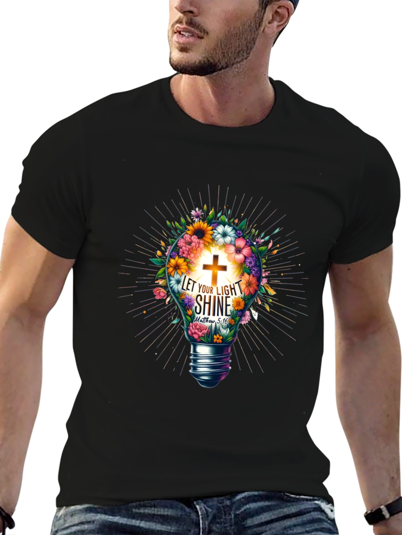 Faith Bloom Tee - Let Your Light Shine T-Shirt