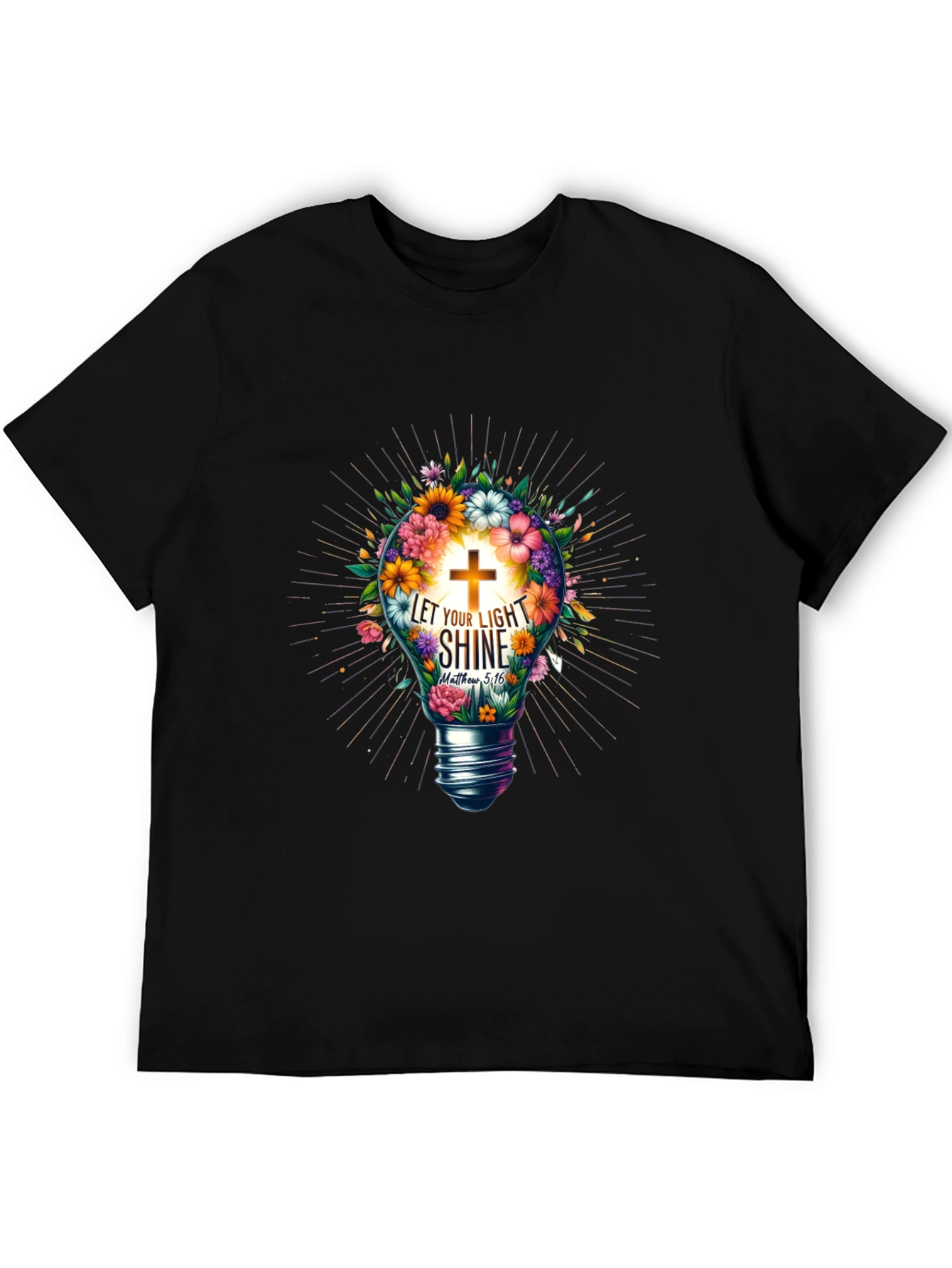 Faith Bloom Tee - Let Your Light Shine T-Shirt