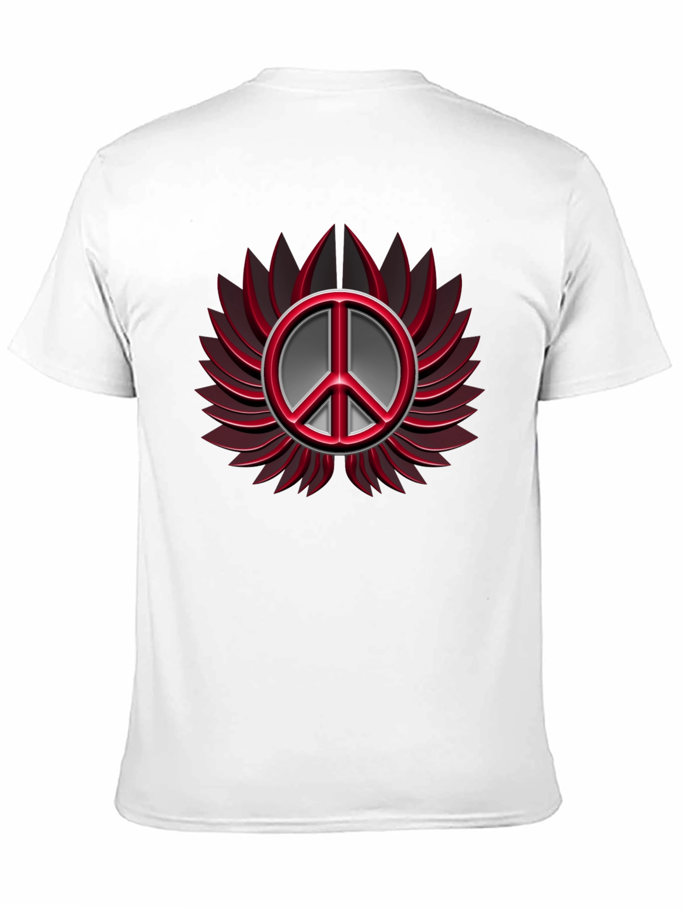 Peace Symbol Graphic T-Shirt - Black