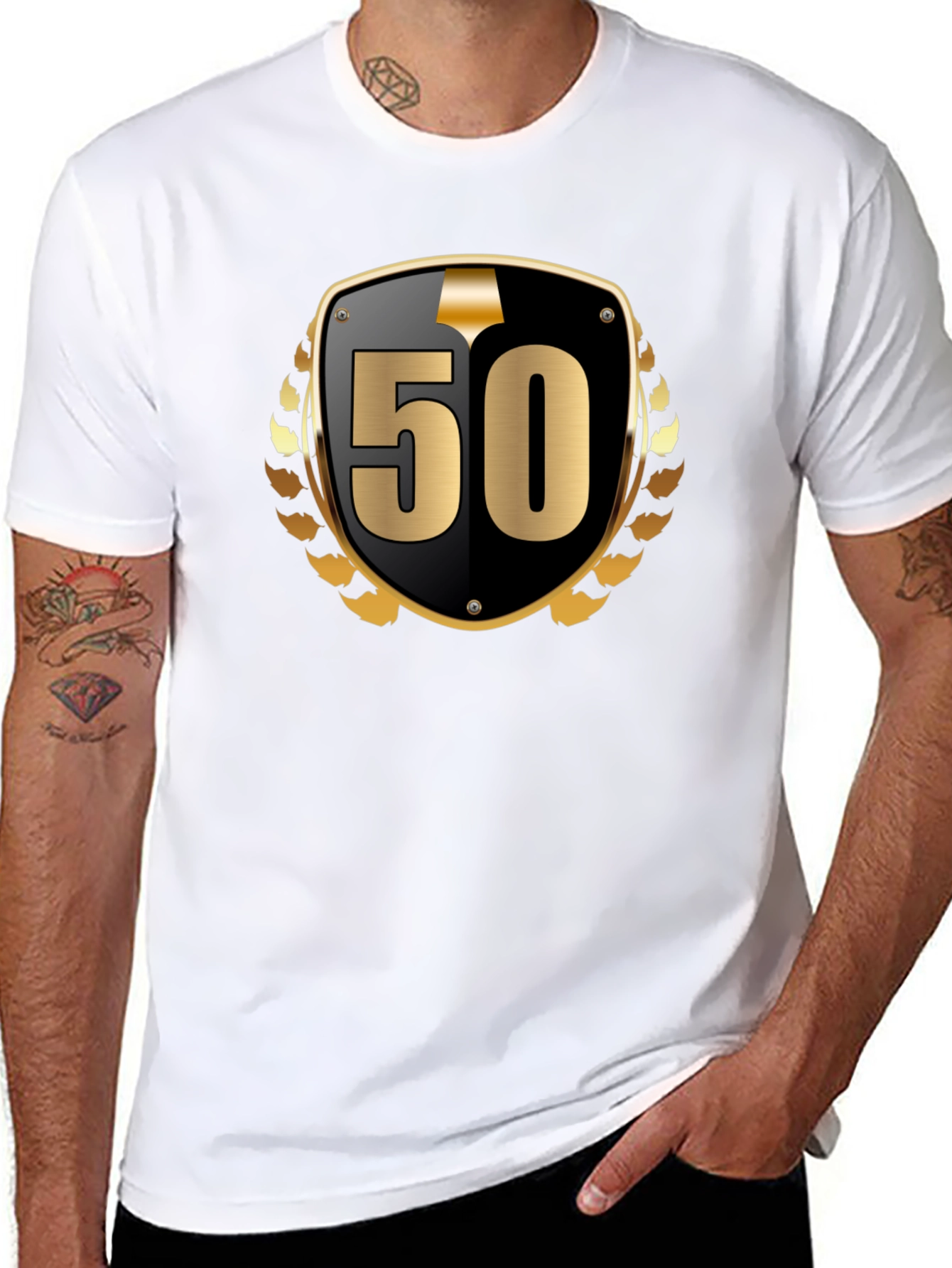 50th Anniversary Black Graphic Tee