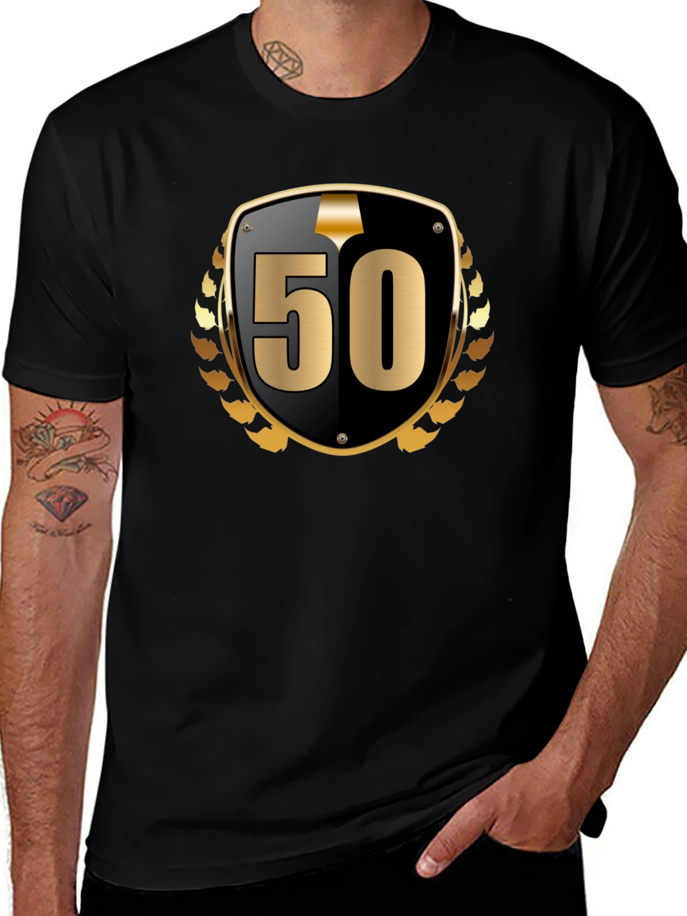50th Anniversary Black Graphic Tee