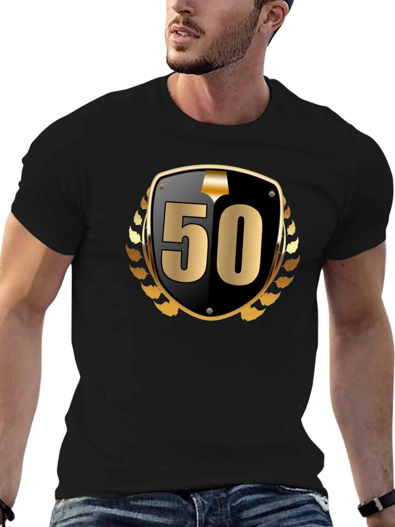 50th Anniversary Black Graphic Tee