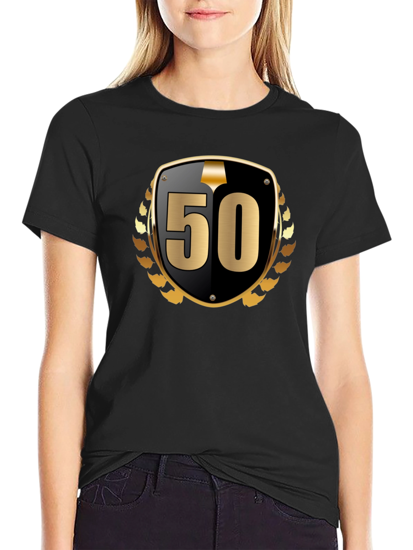 50th Anniversary Black Graphic Tee