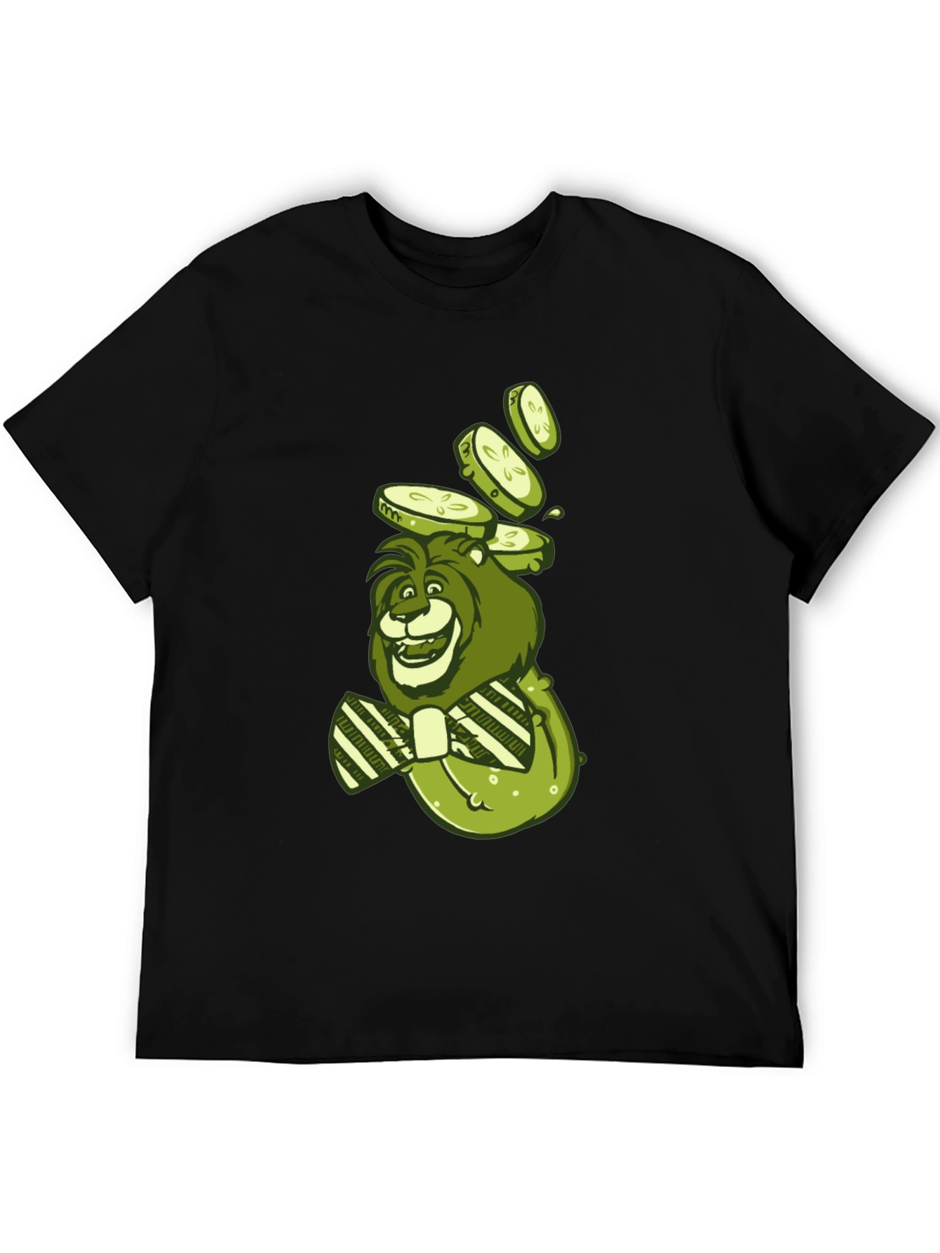 Lion with Cucumbers Graphic Tee