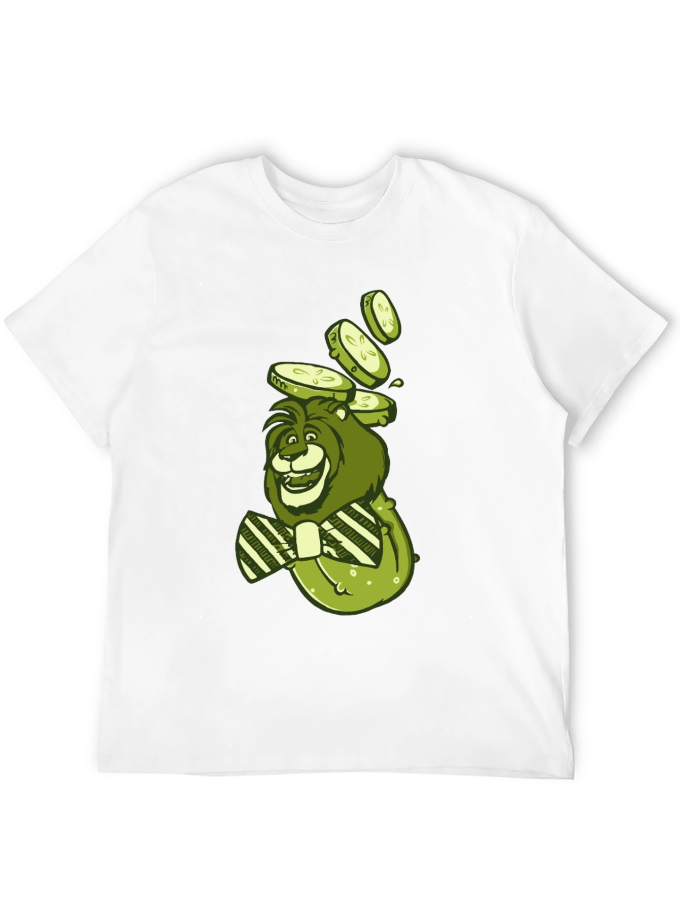 Lion with Cucumbers Graphic Tee