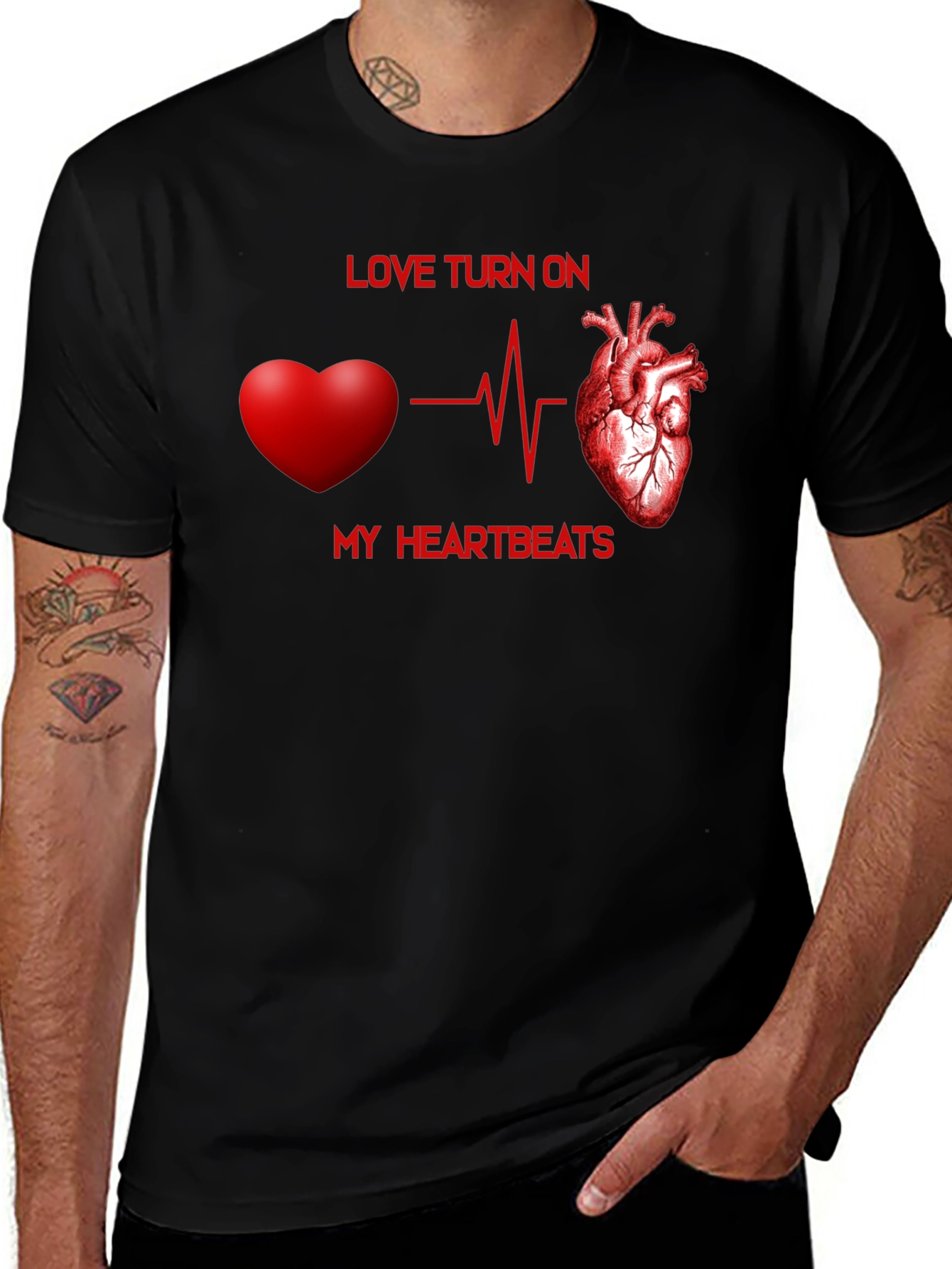 Love Heartbeat T-Shirt - Express Your Passion