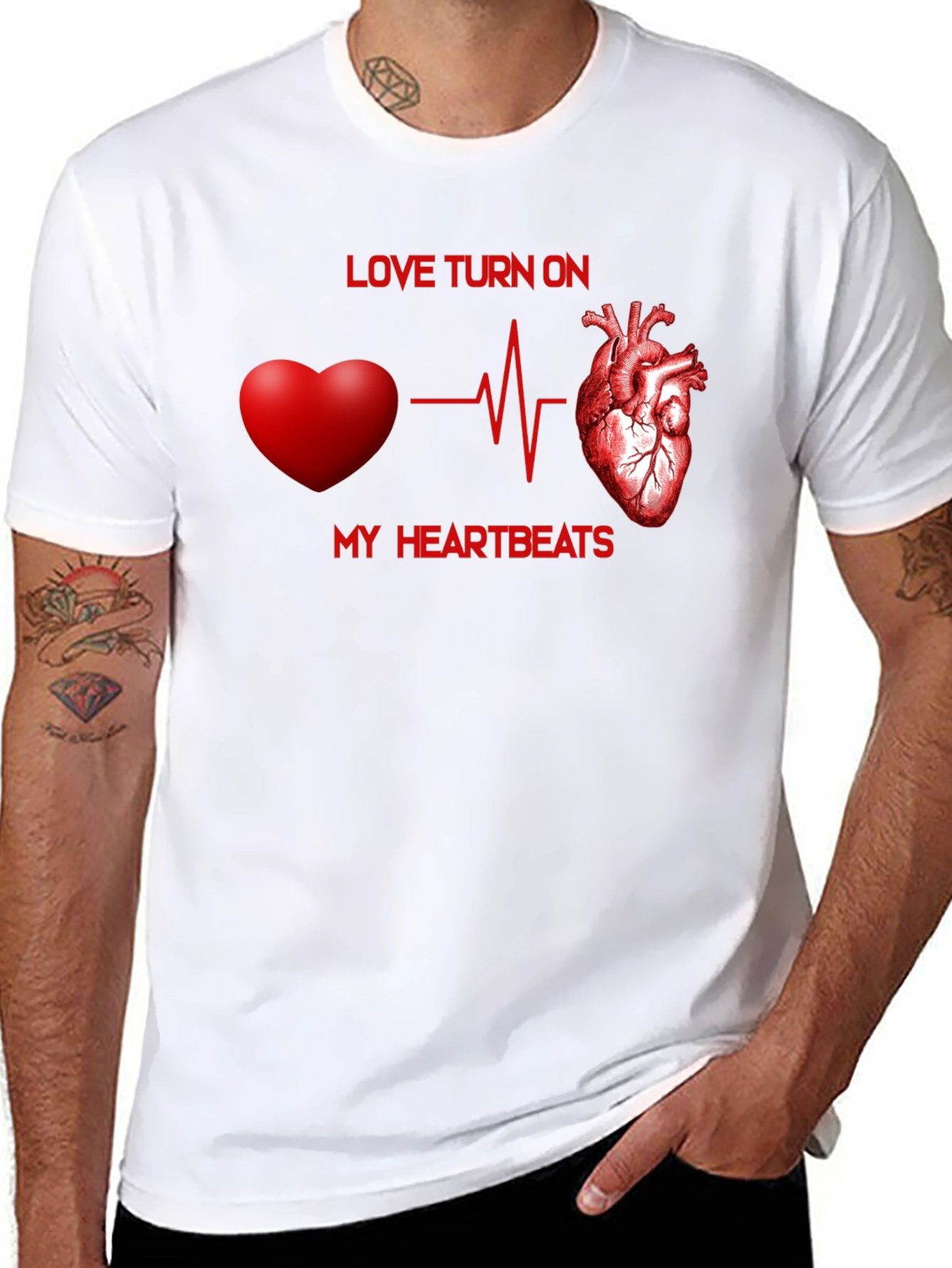 Love Heartbeat T-Shirt - Express Your Passion