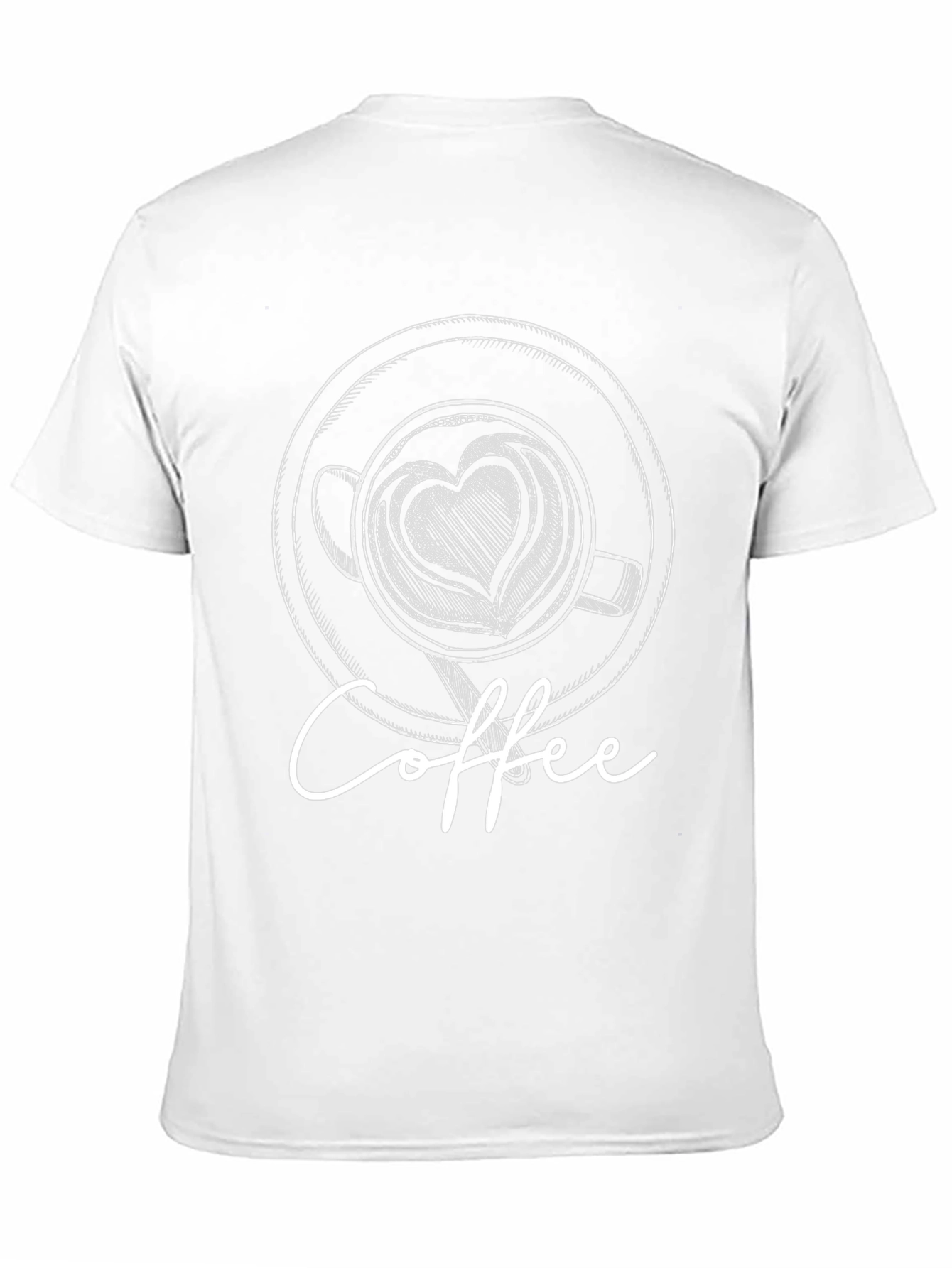 Coffee Lovers Graphic Tee - Heart Latte Art
