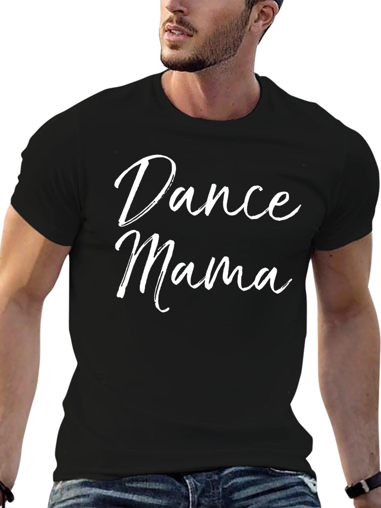 Dance Mama Graphic T-Shirt - Black Crew Neck