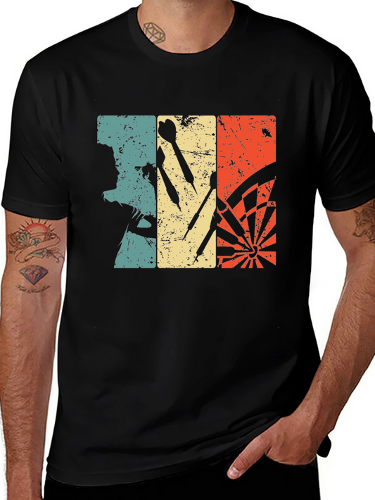 Vintage Dartboard T-Shirt - Classic Retro Design