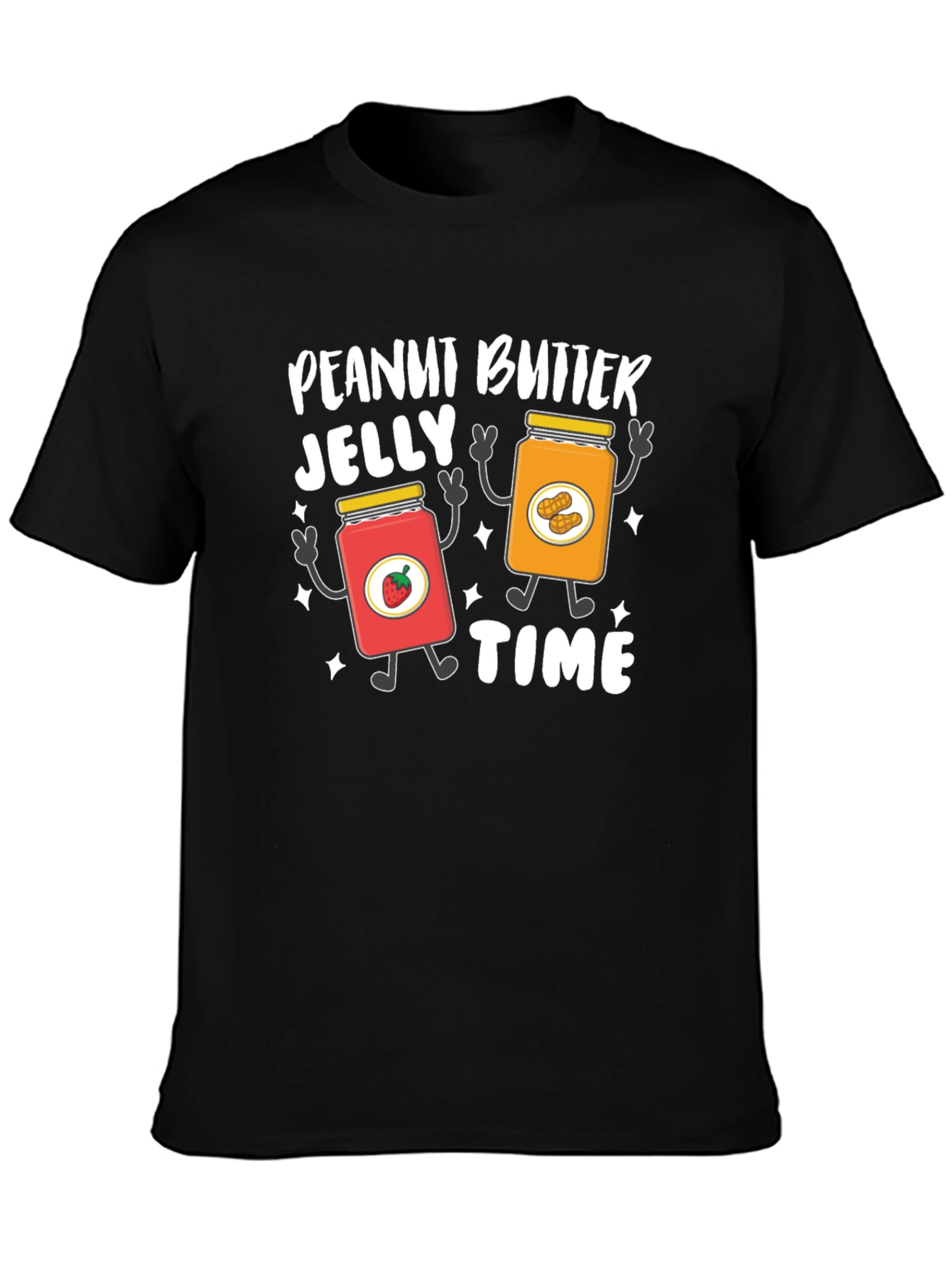 Peanut Butter Jelly Time Graphic T-Shirt
