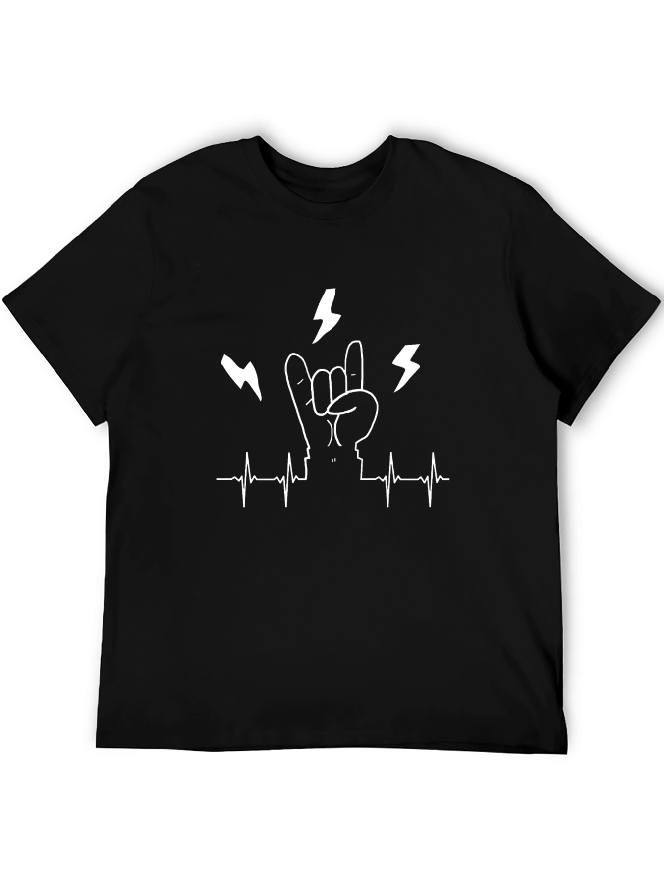 Rock On Heartbeat T-Shirt - Bold Graphic Tee