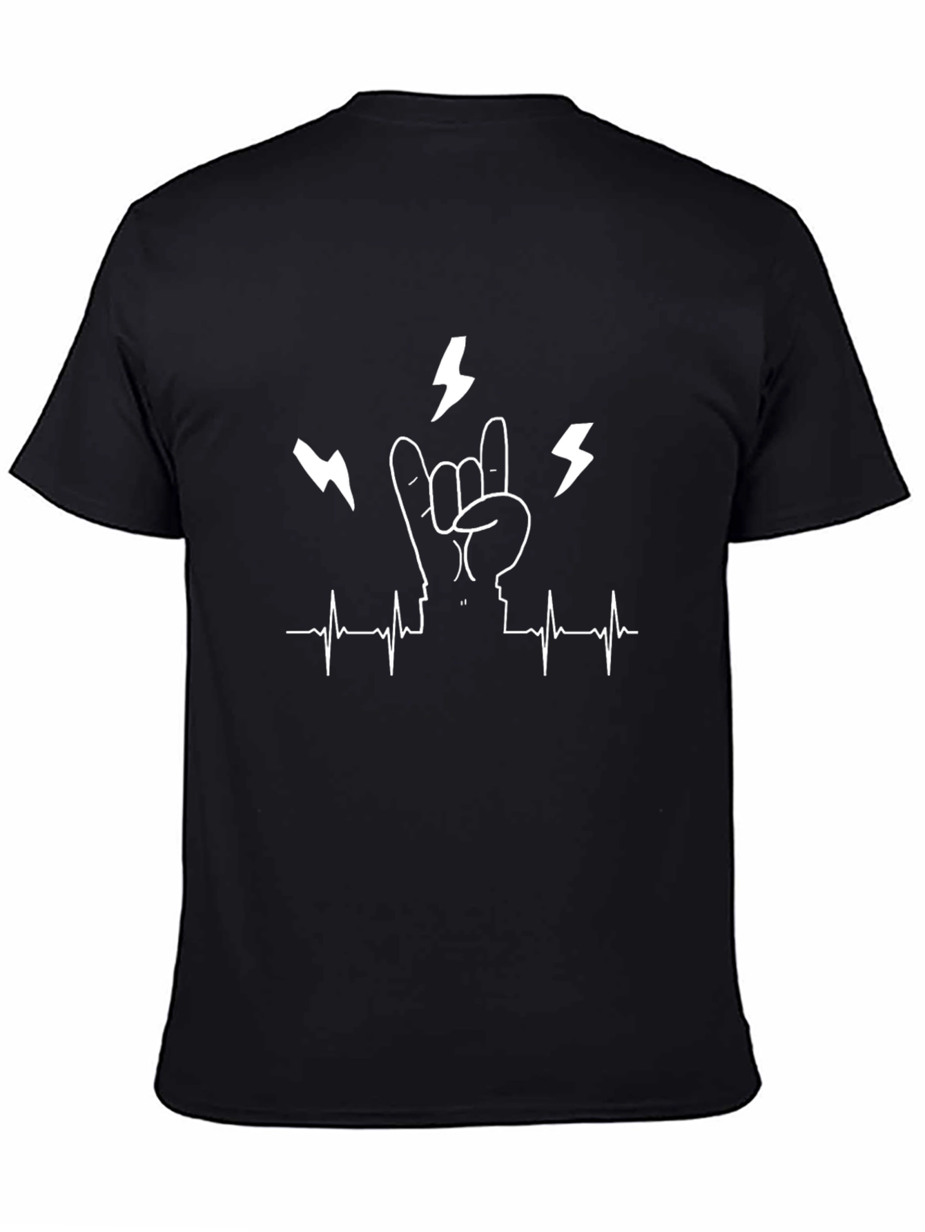 Rock On Heartbeat T-Shirt - Bold Graphic Tee