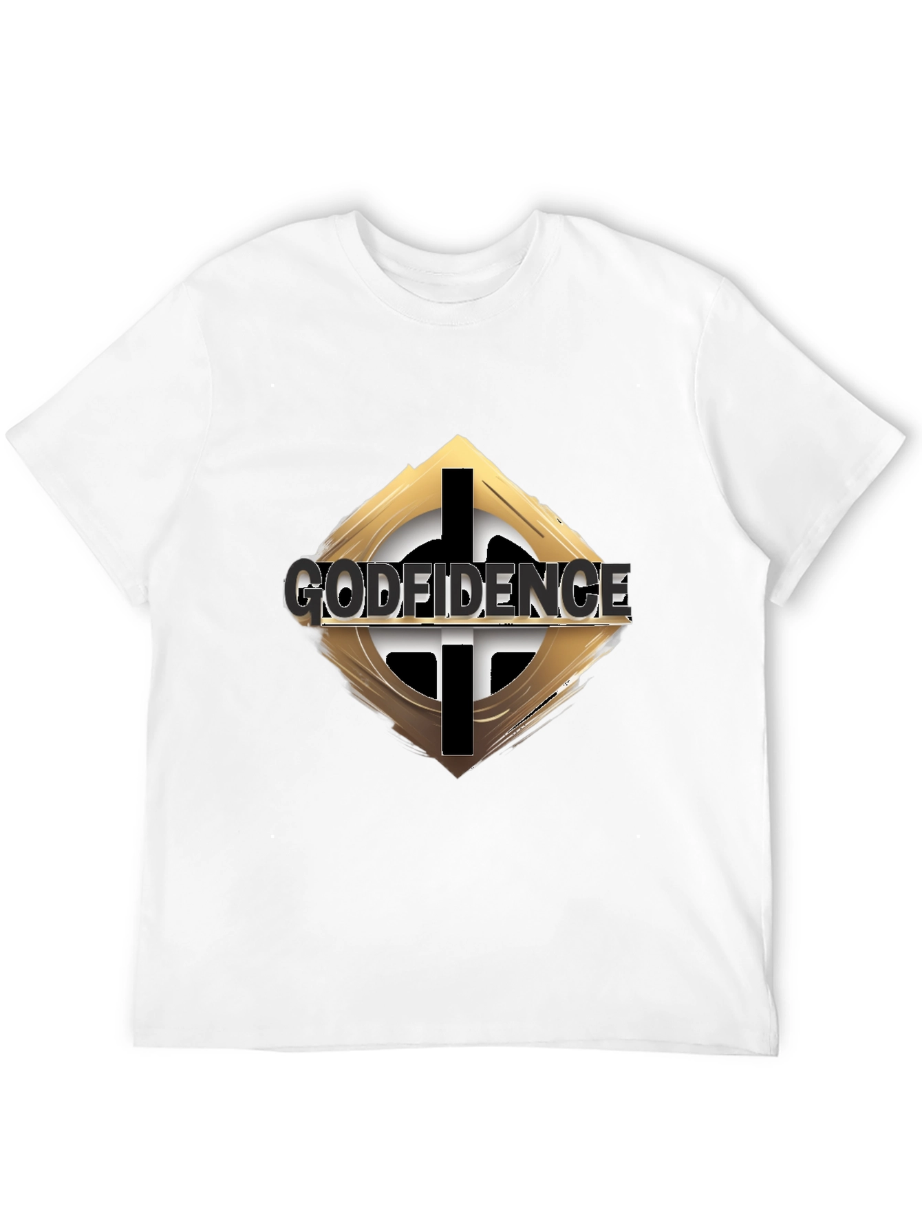 Godfidence Black Graphic Tee - Faith & Confidence
