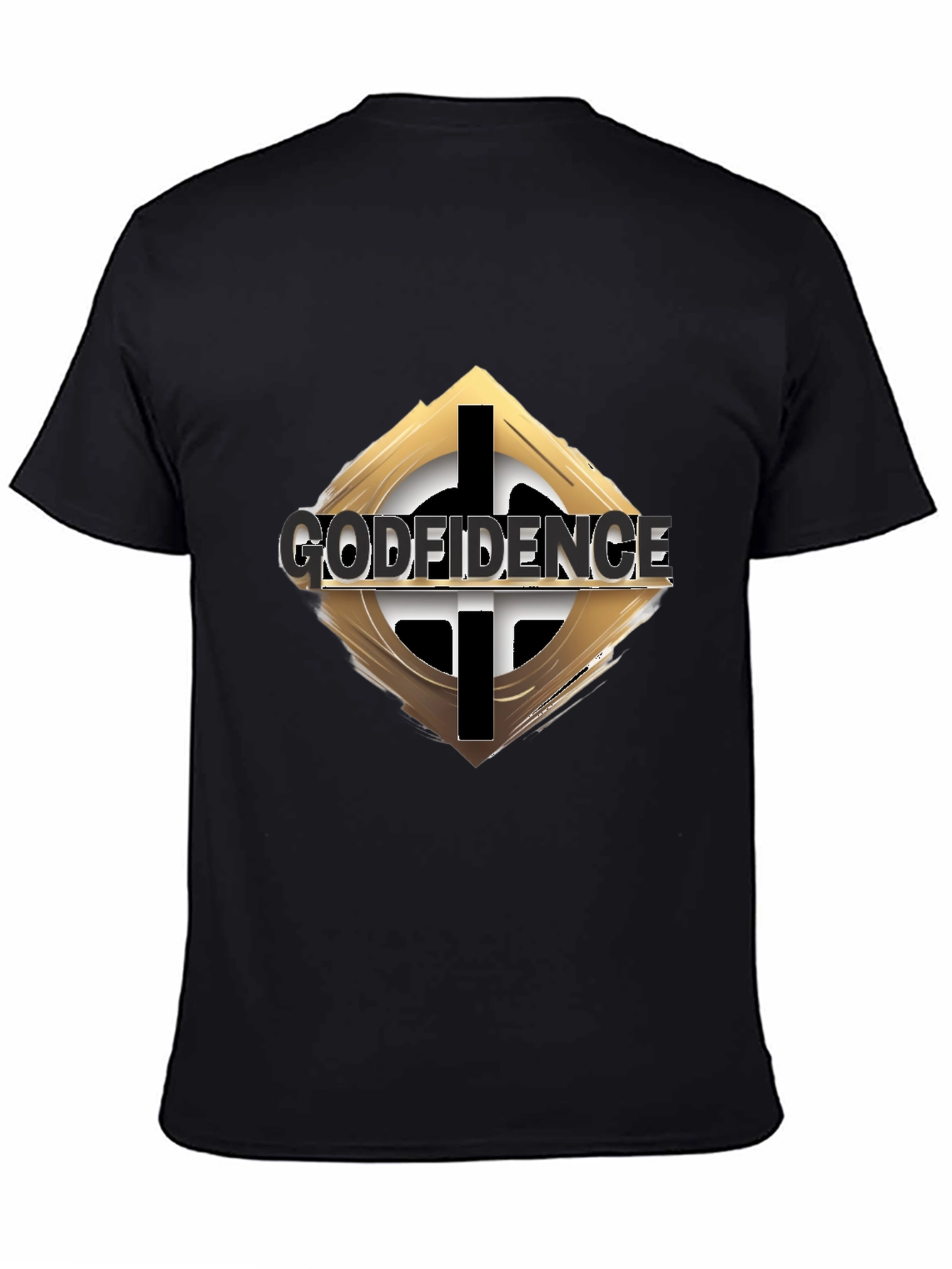 Godfidence Black Graphic Tee - Faith & Confidence