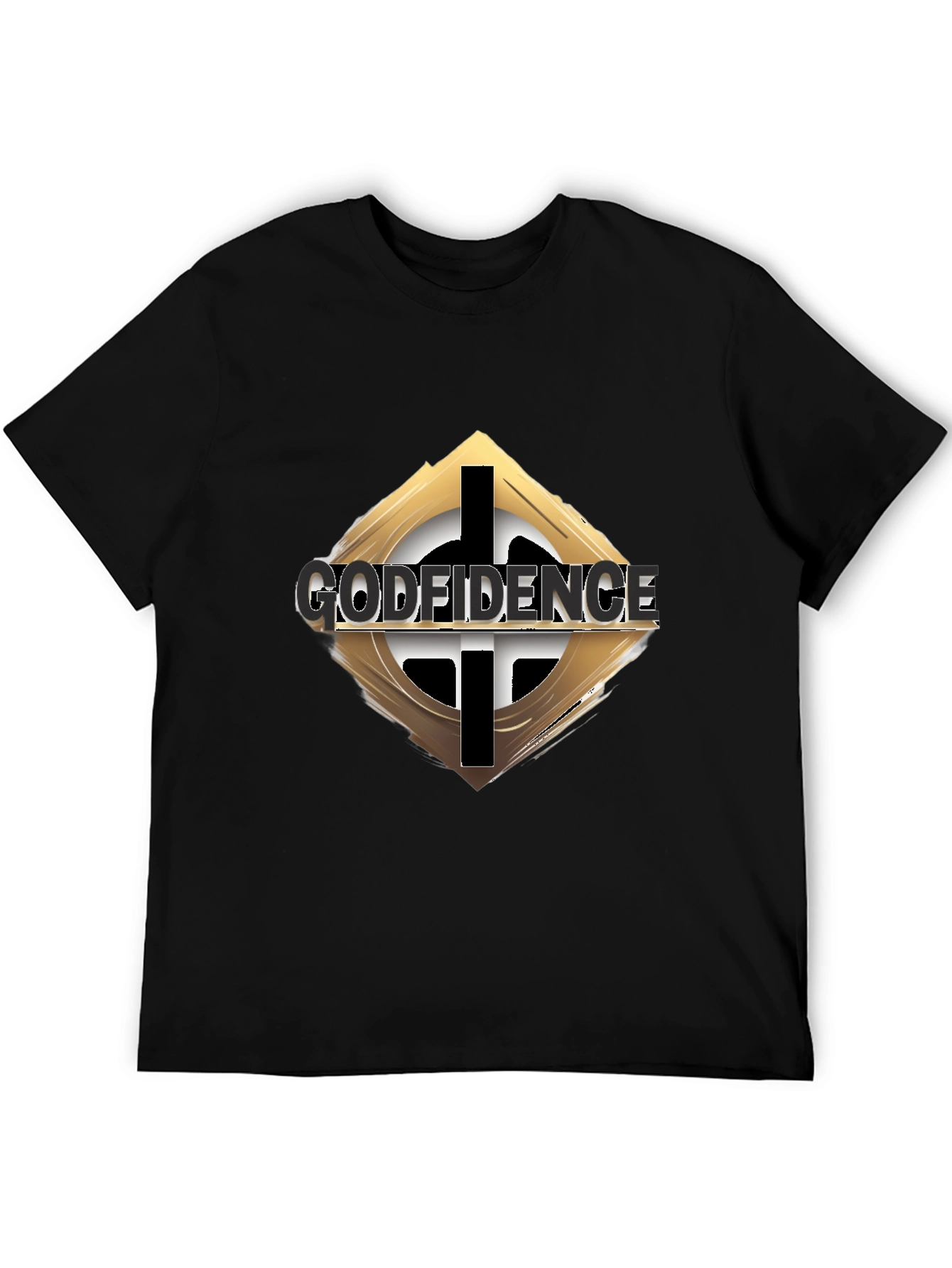 Godfidence Black Graphic Tee - Faith & Confidence