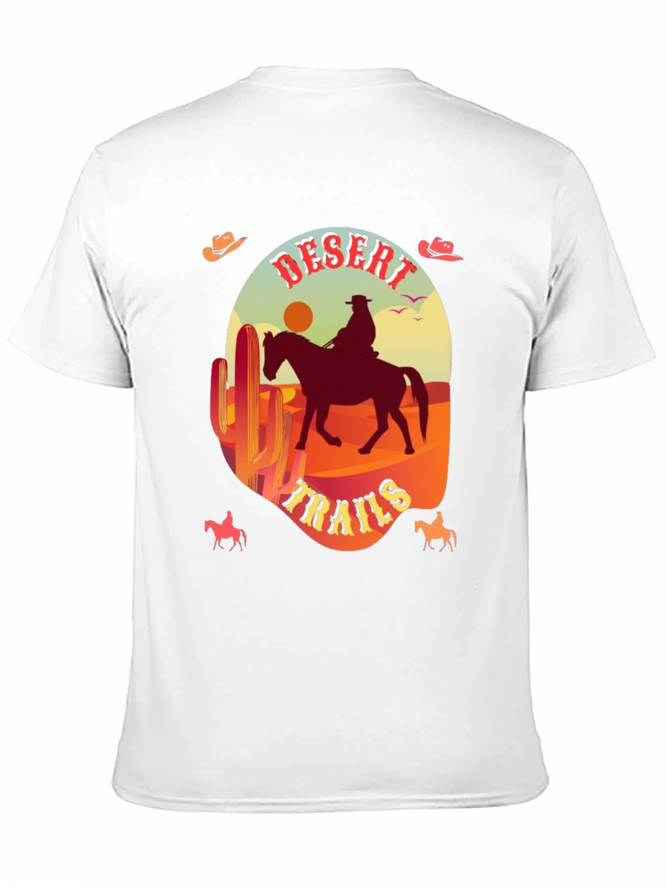 Desert Trails Graphic Tee - Cowboy Western Style