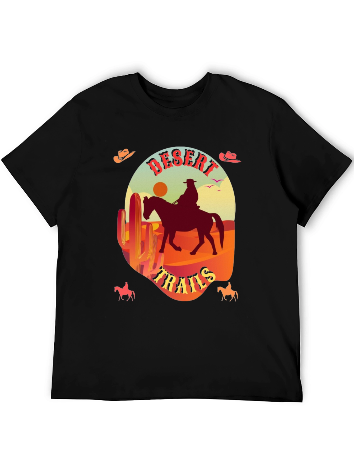 Desert Trails Graphic Tee - Cowboy Western Style