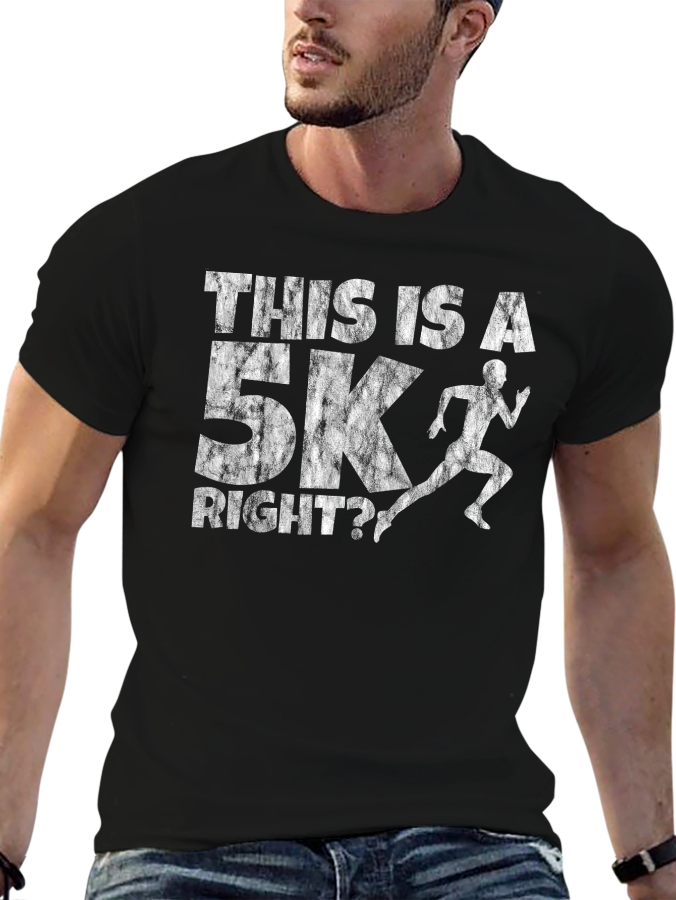 Funny 5K Running T-Shirt - Mens Athletic Tee