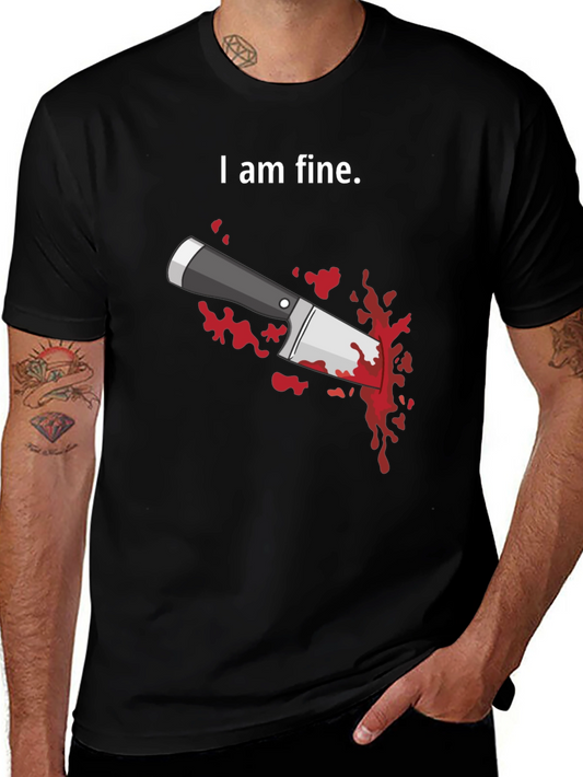 I Am Fine T-Shirt - Humorous Graphic Tee