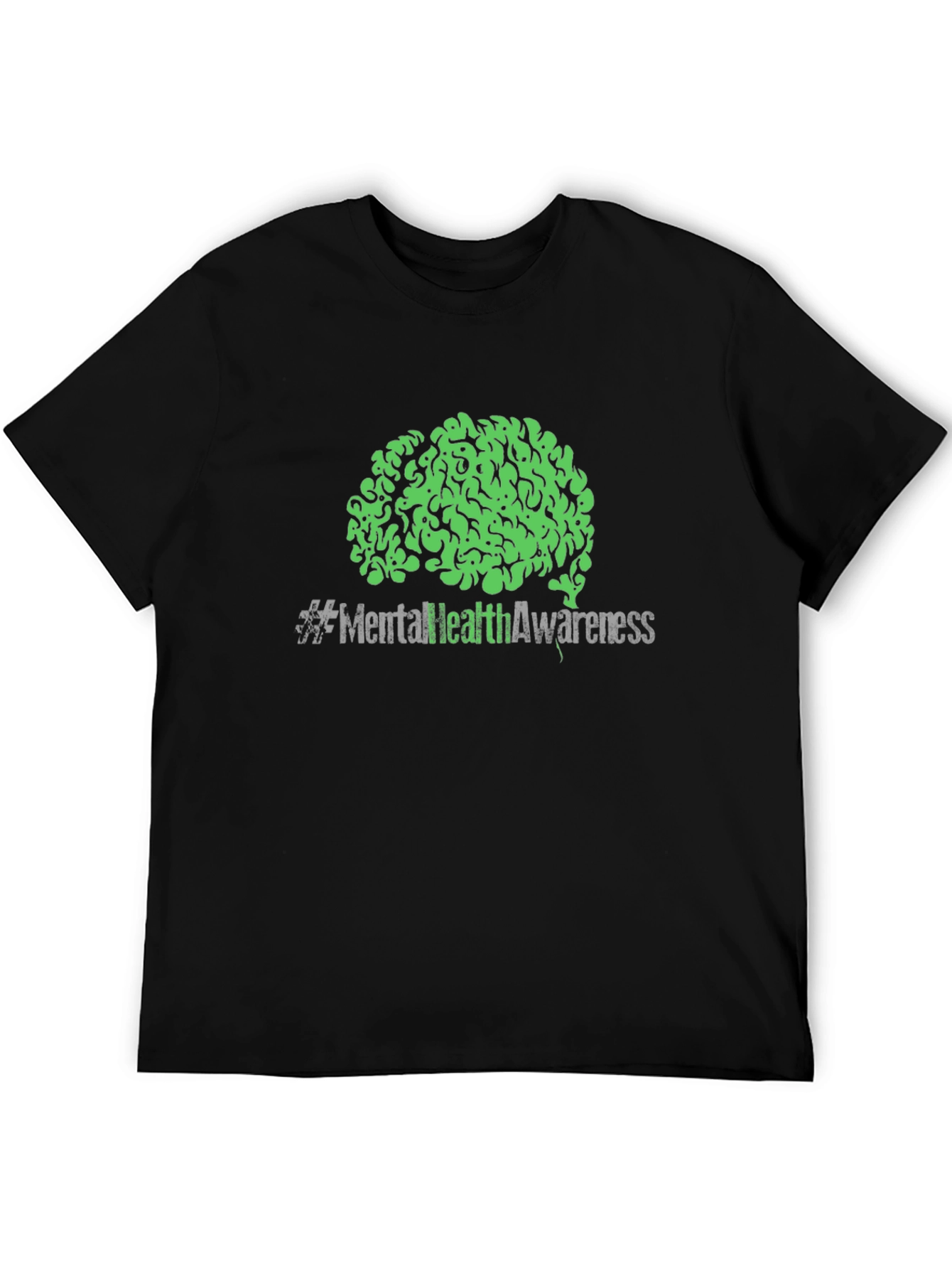 Mental Health Awareness Brain Graphic T-Shirt