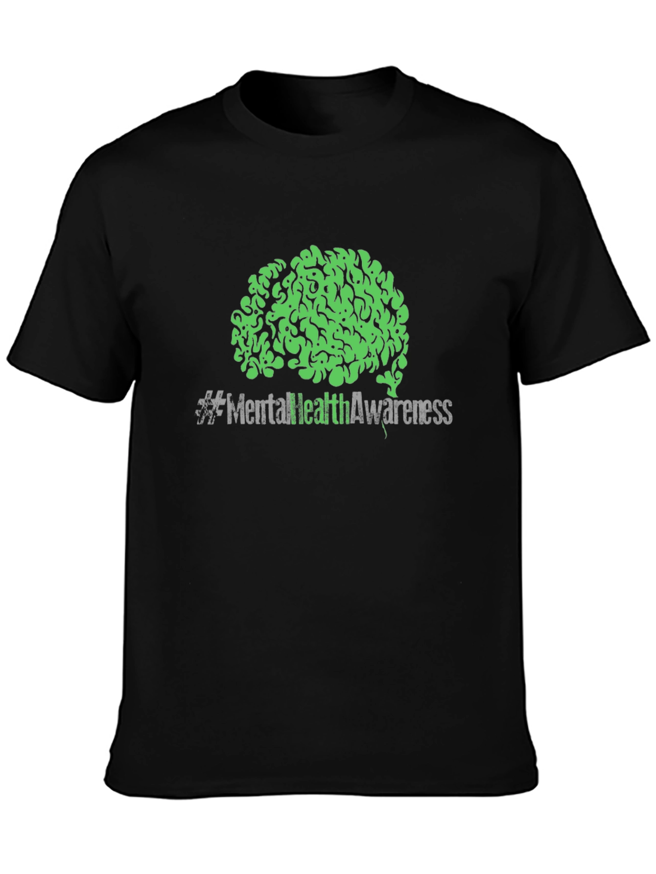 Mental Health Awareness Brain Graphic T-Shirt